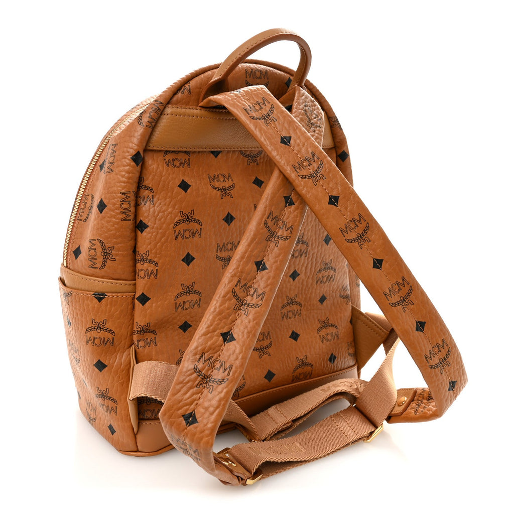 Visetos Studded Small Dual Stark Backpack Cognac