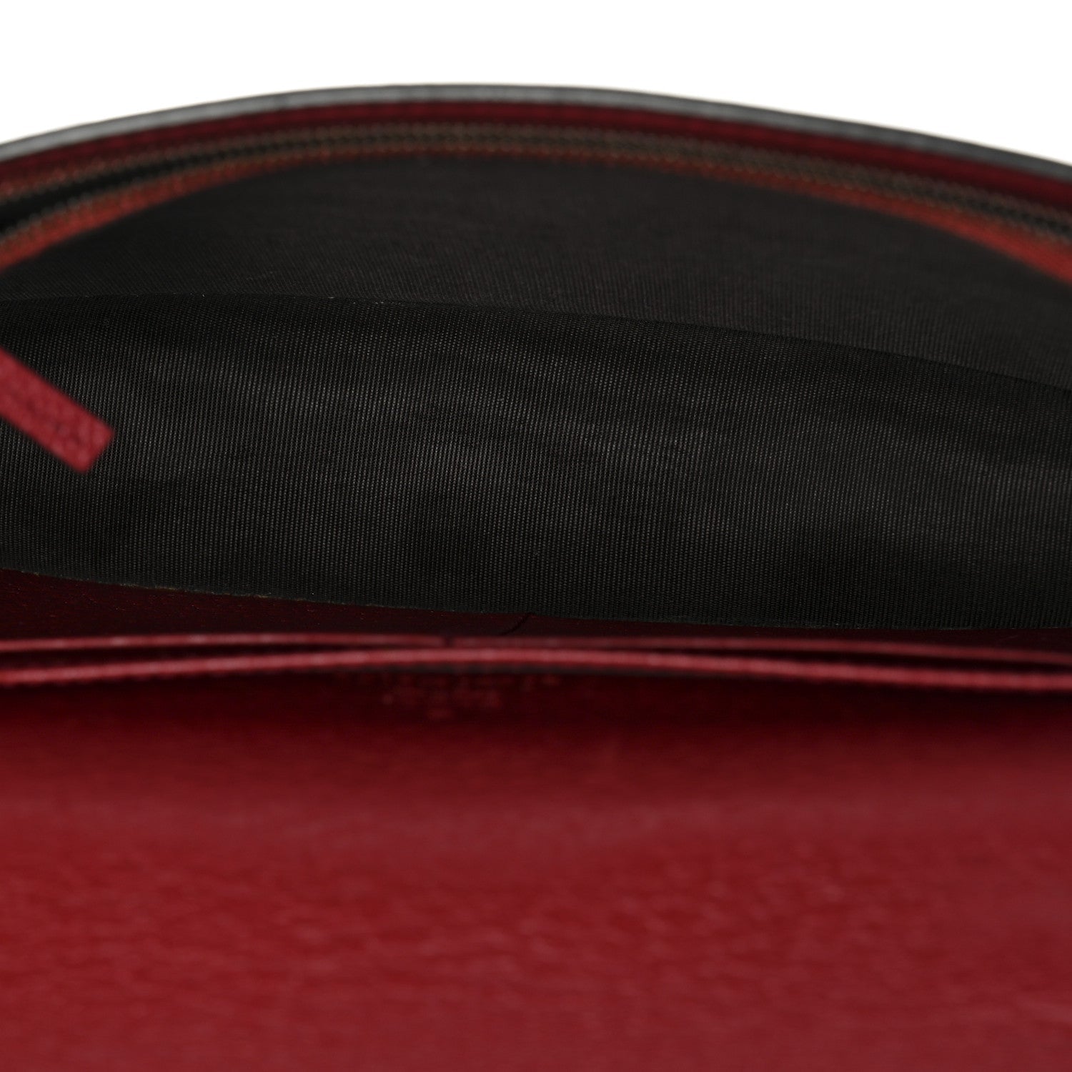 GG Supreme Monogram Web Queen Margaret Chain Wallet Red