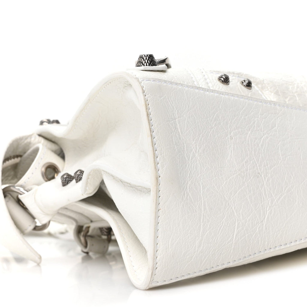 Agneau Arena Neo Cagole Handbag XS Optic White