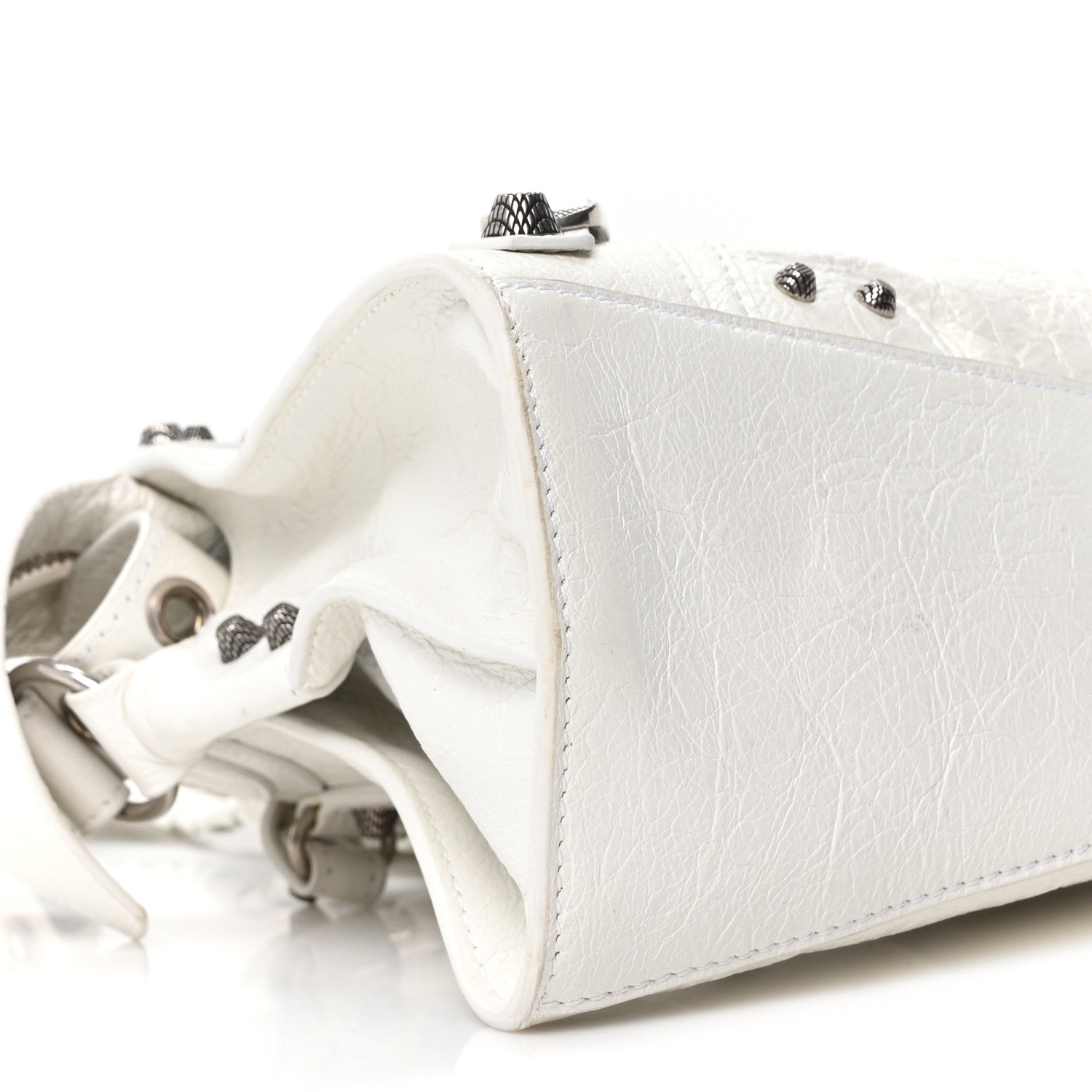 Agneau Arena Neo Cagole Handbag XS Optic White