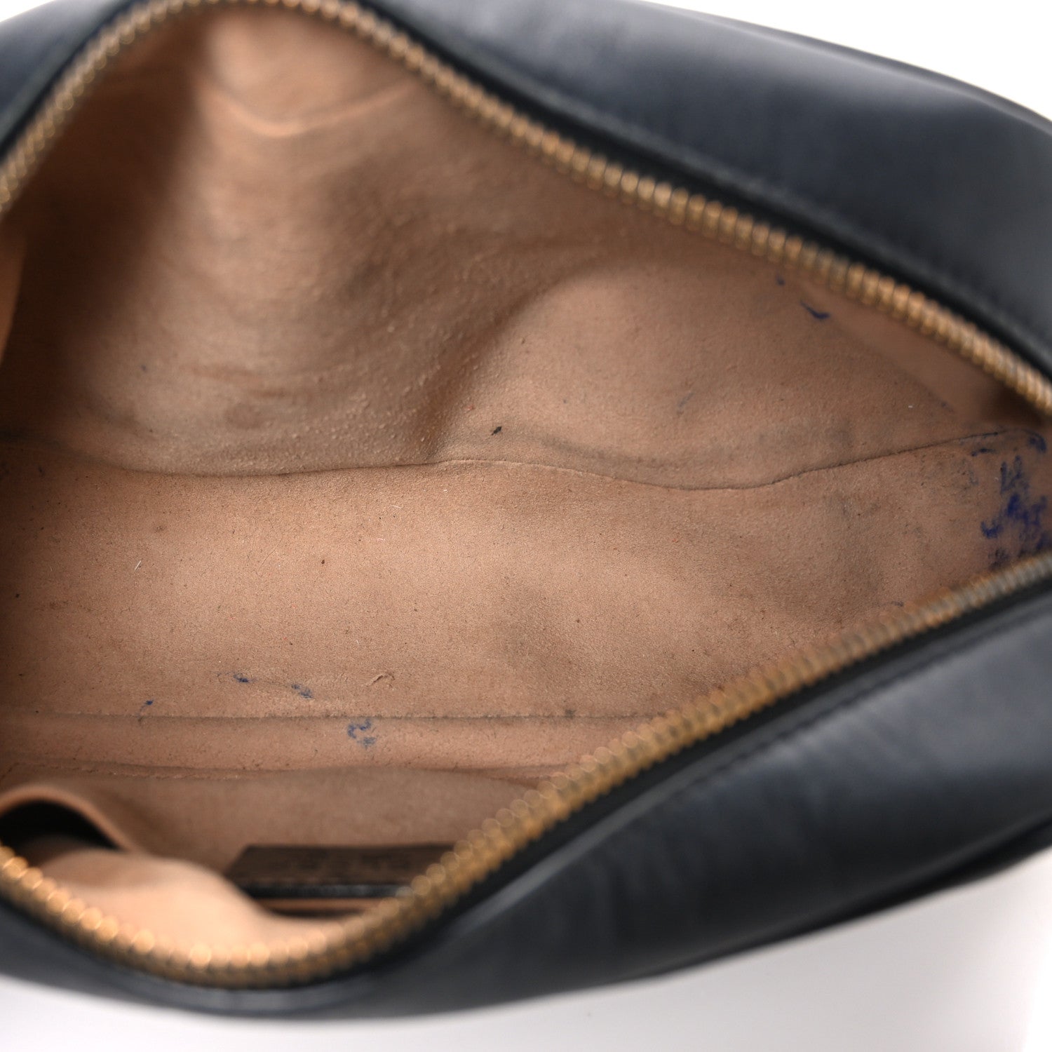 Calfskin Matelasse Small GG Marmont Chain Shoulder Bag Black