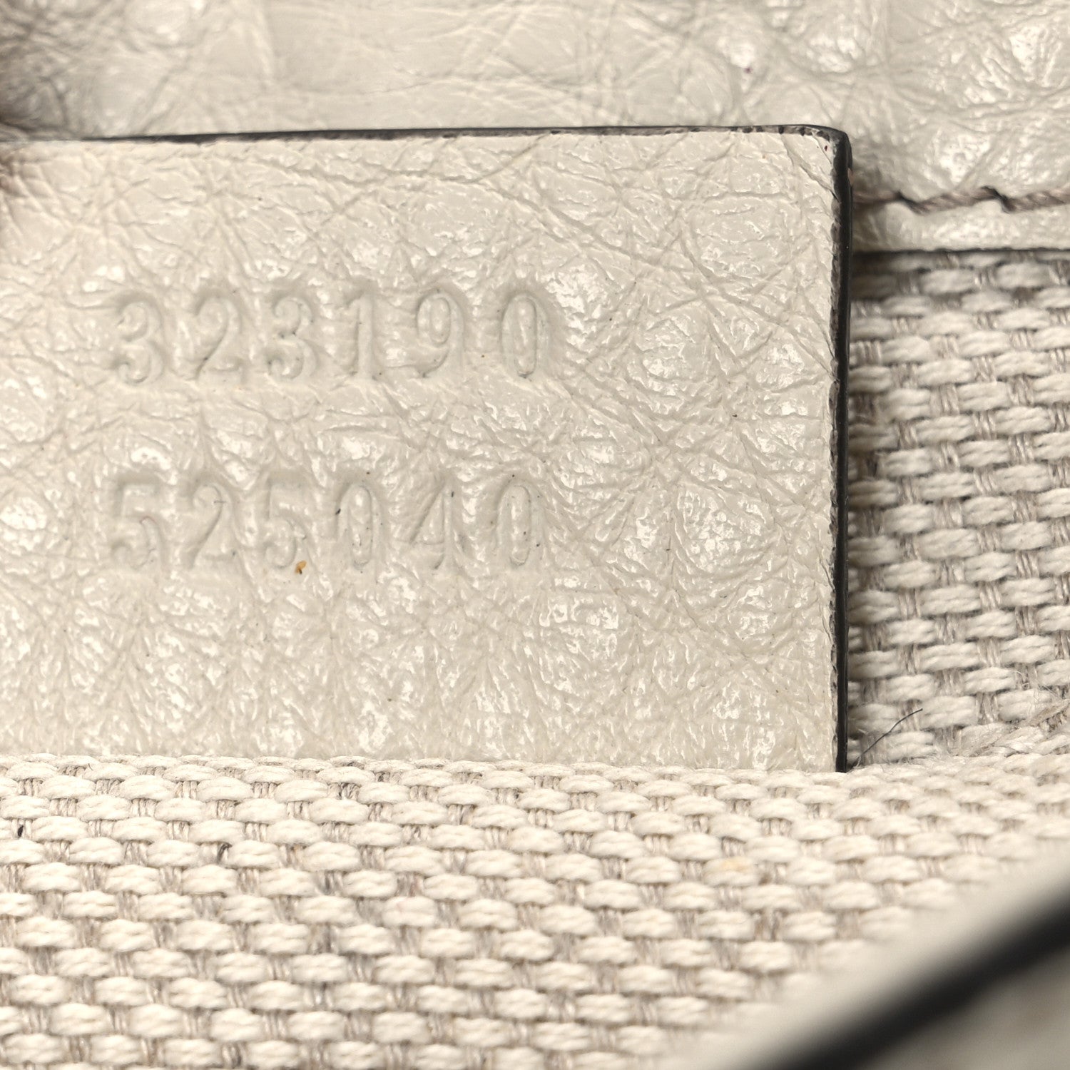 Pebbled Calfskin Small Soho Flap Crossbody Off White
