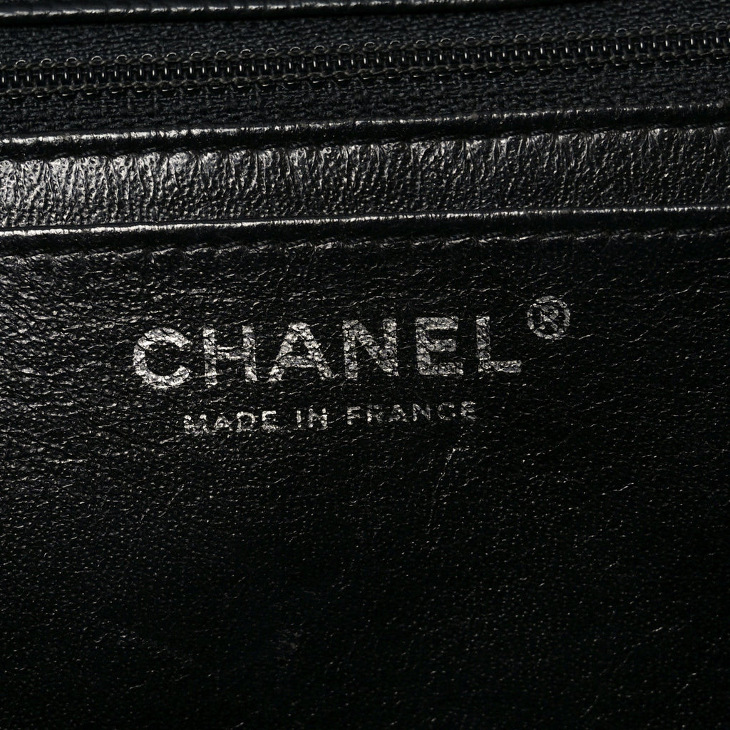 Caviar Quilted Jumbo Single Flap Black