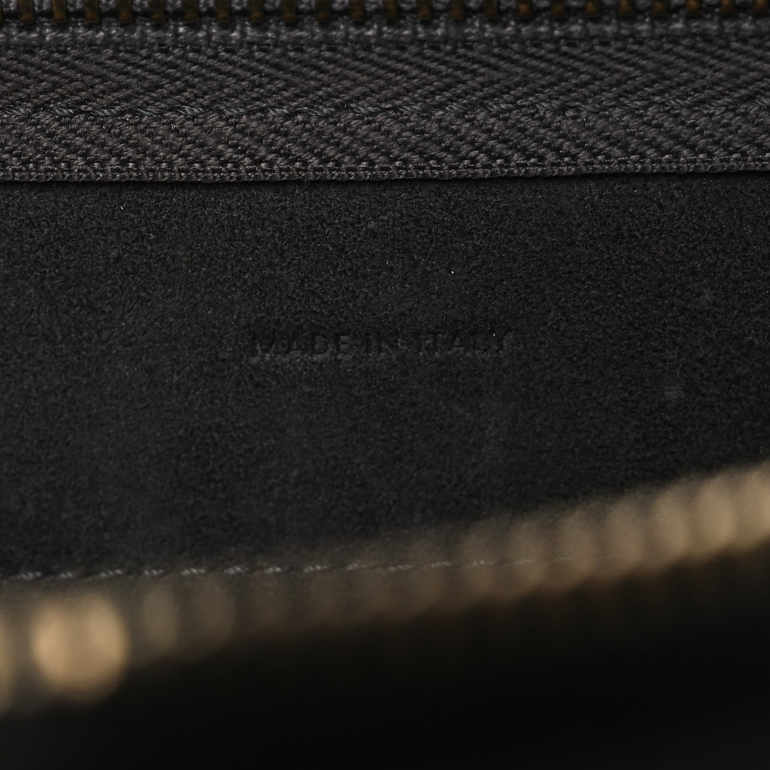 Grained Calfskin Nano Belt Bag Grey