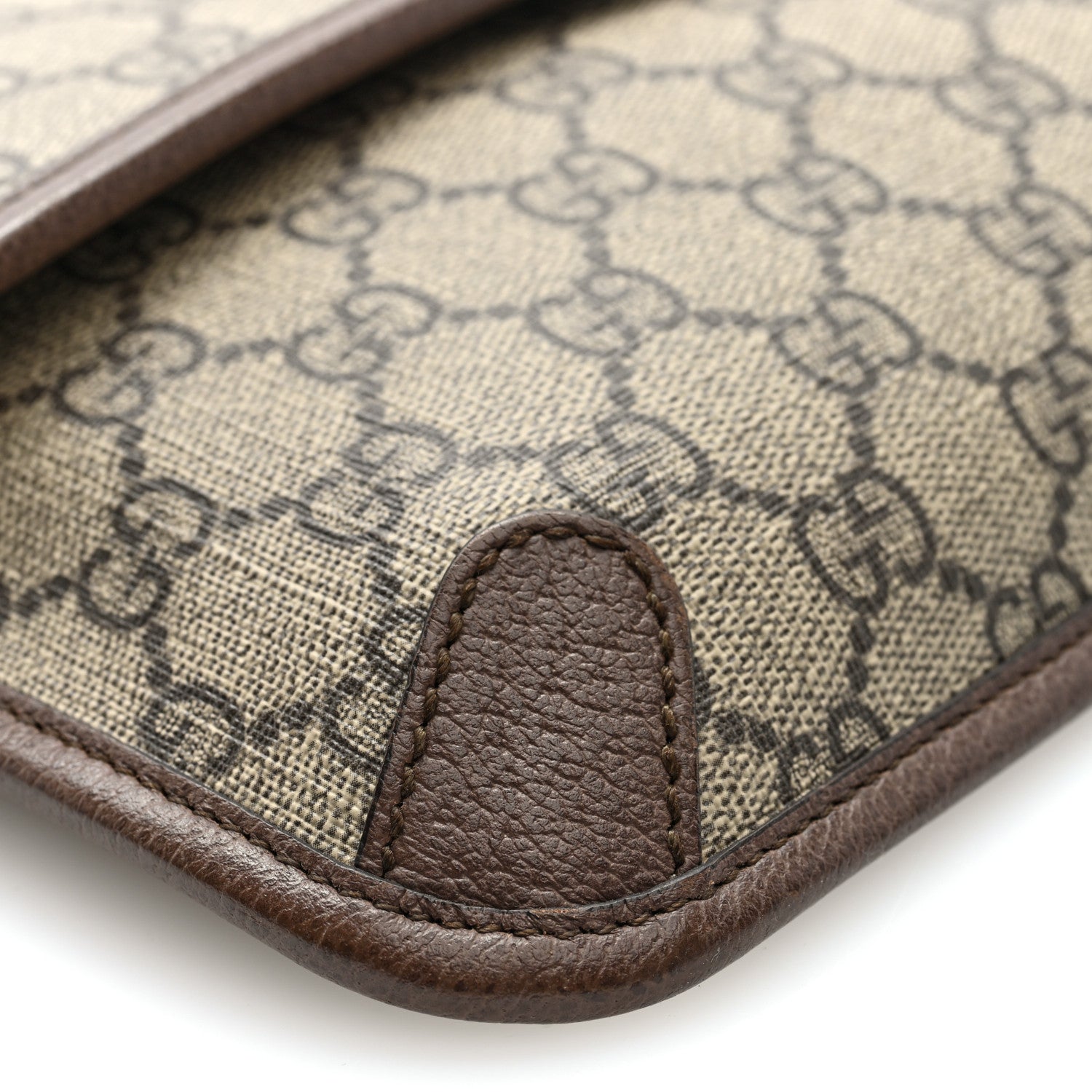 GG Supreme Monogram Neo Vintage Web Belt Bag Brown