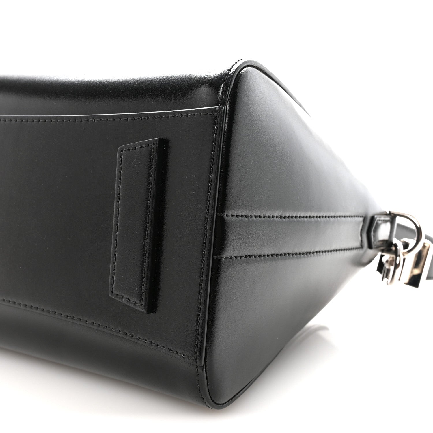 Shiny Lord Calfskin Small Antigona Black