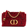 Velvet Rose Medium Caro Bag Rouge