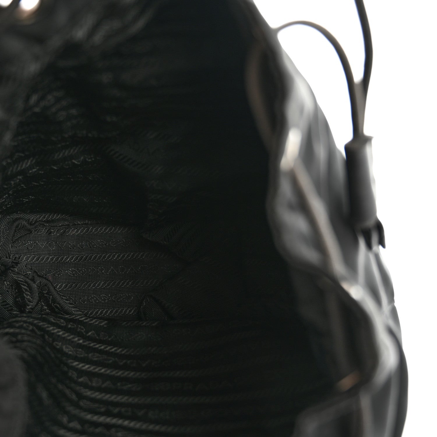 Tessuto Nylon Vela Chain Backpack Black