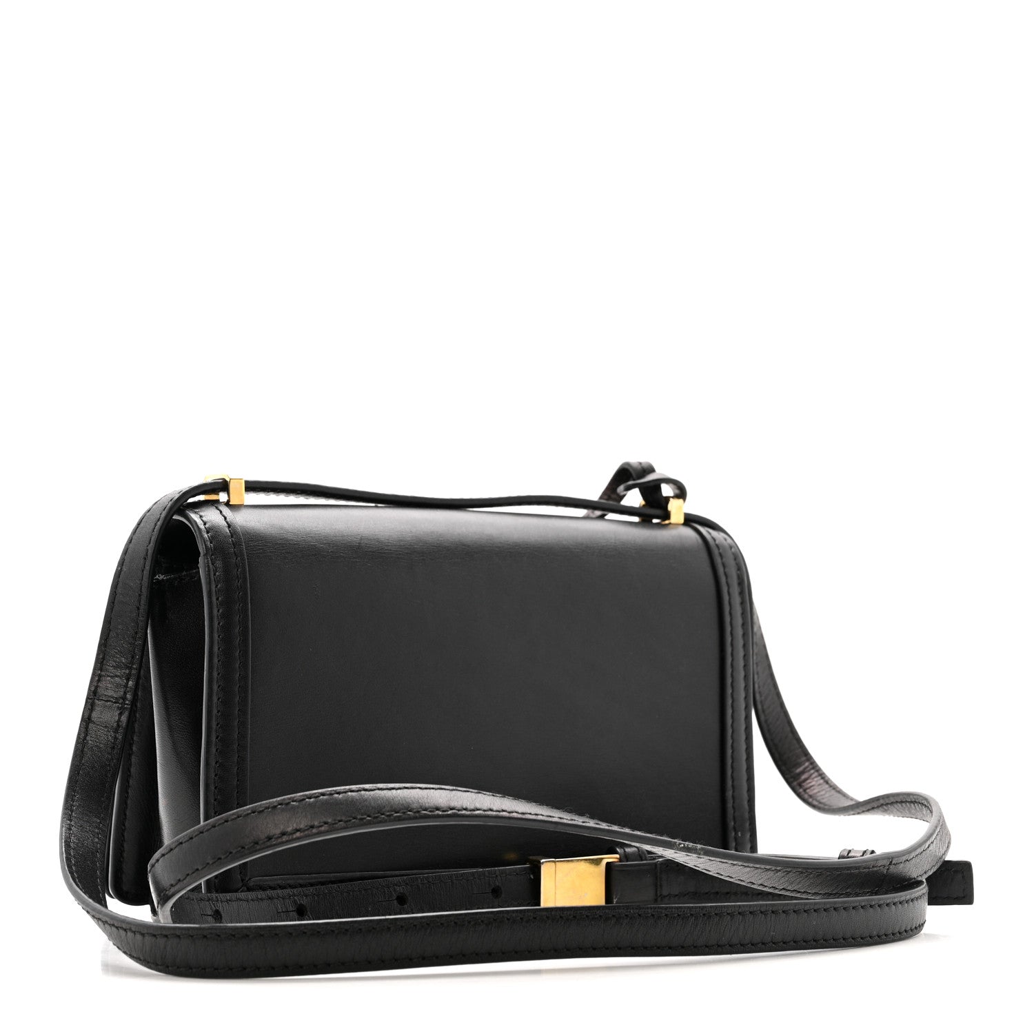 Calfskin Mini Barcelona Shoulder Bag Black
