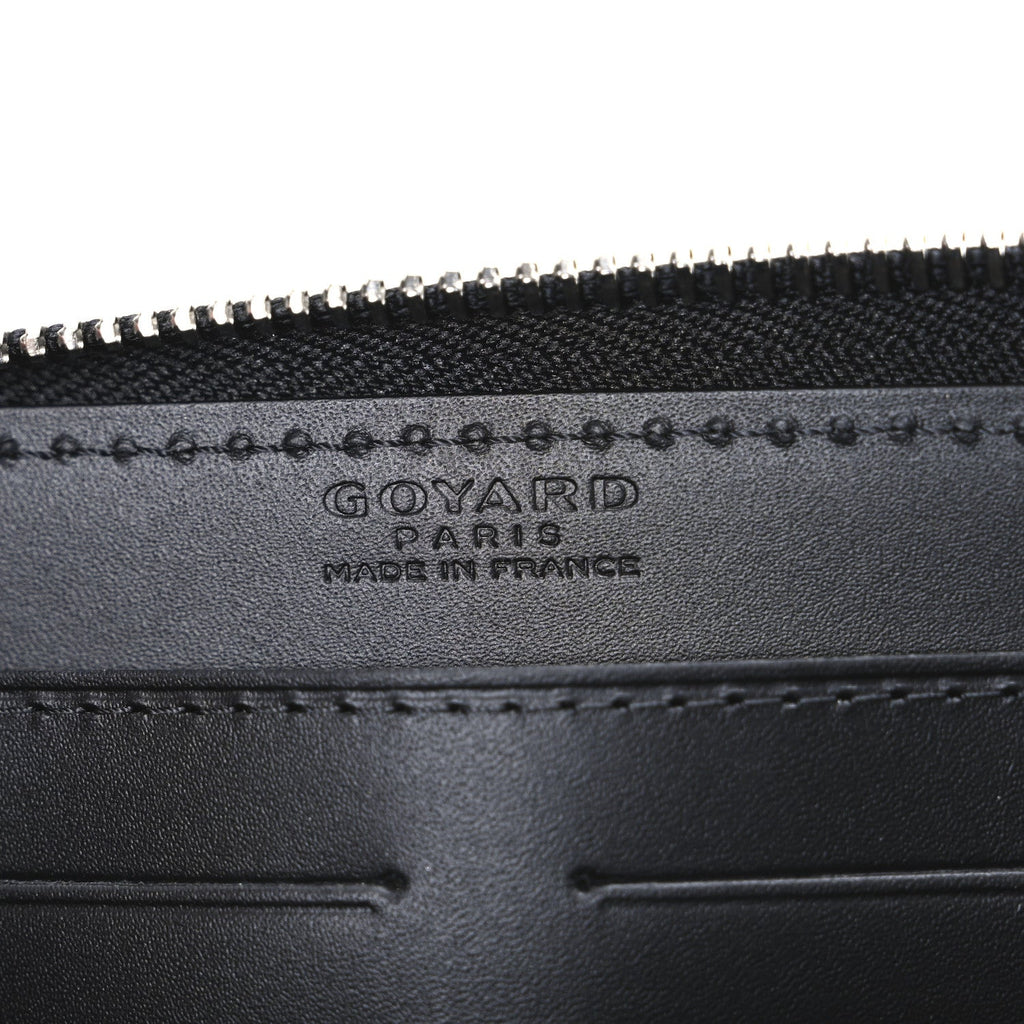 Goyardine Matignon Zip Around GM Wallet Black