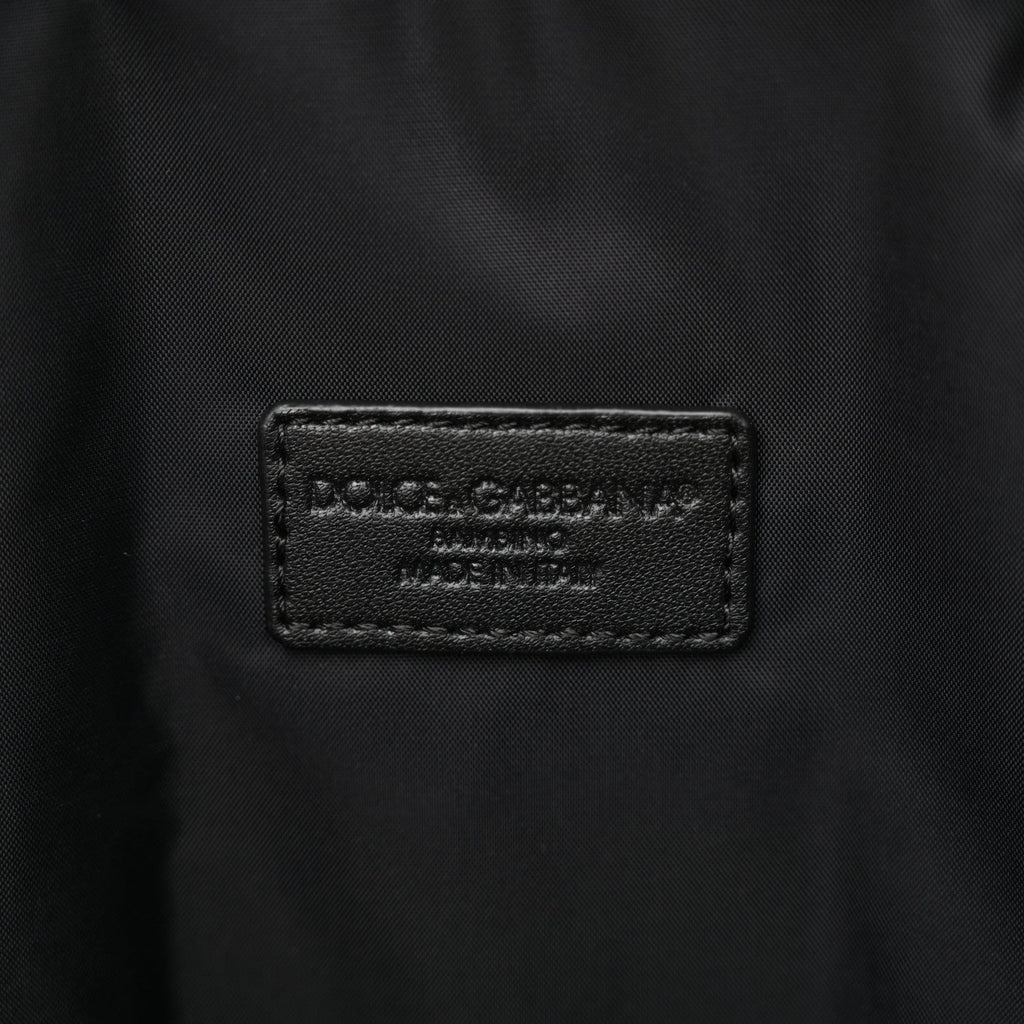 Nylon Logo Childrens Backpack Black