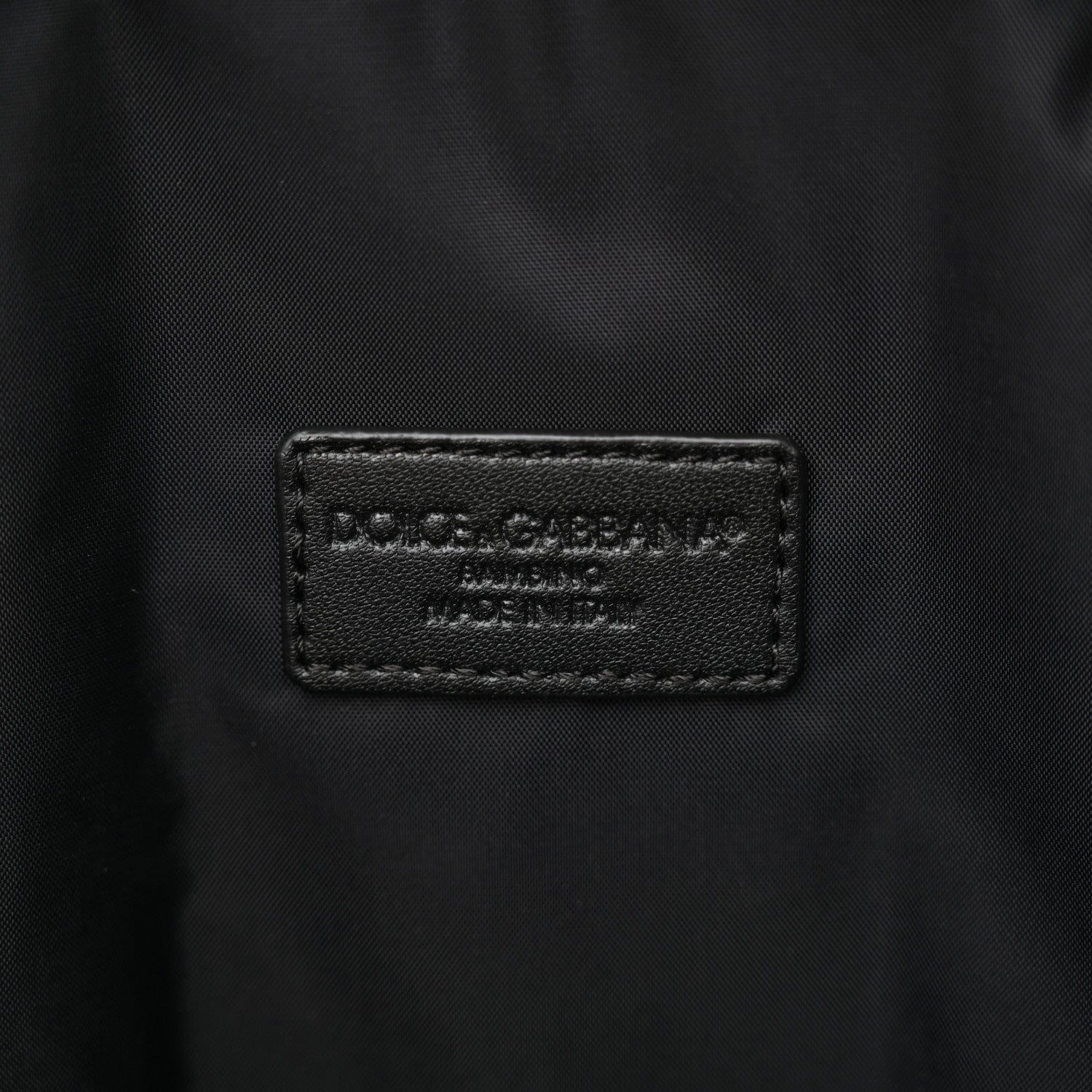 Nylon Logo Childrens Backpack Black