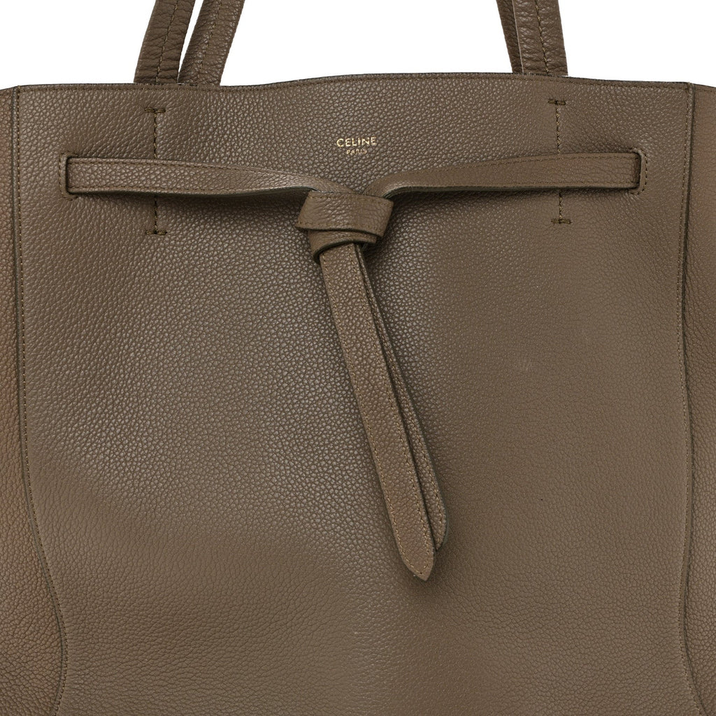 Soft Grained Calfskin Small Belt Cabas Phantom Taupe