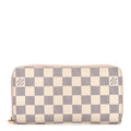 Damier Azur Zippy Wallet Rose Ballerine