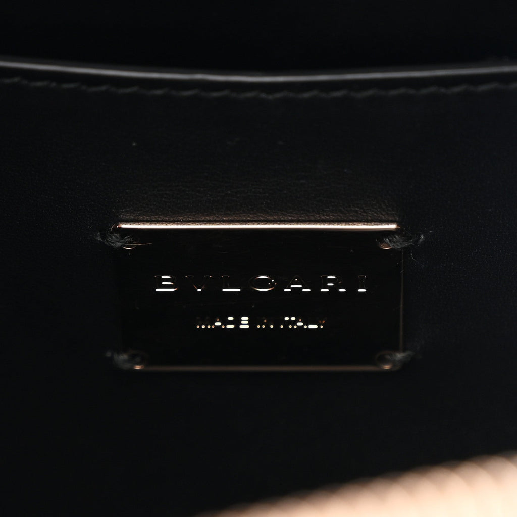 Calfskin Matelasse Serpenti Cabochon Backpack Black