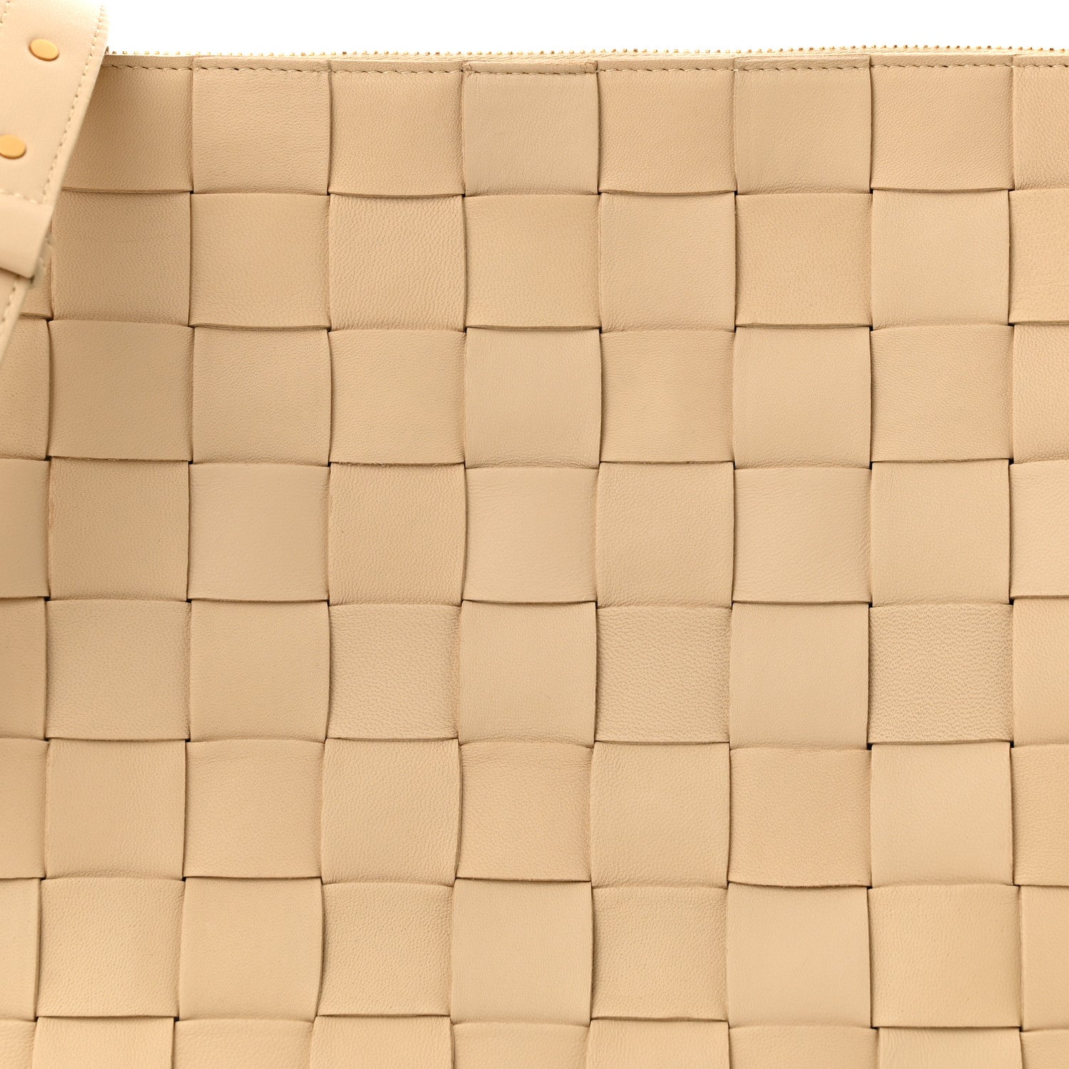 Lambskin Maxi Intrecciato Bowling Cassette Shoulder Bag Porridge