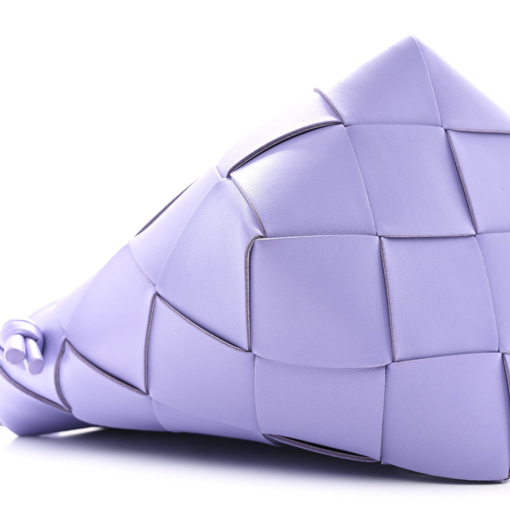 Nappa Maxi Intrecciato Clasp Bucket Bag Wisteria