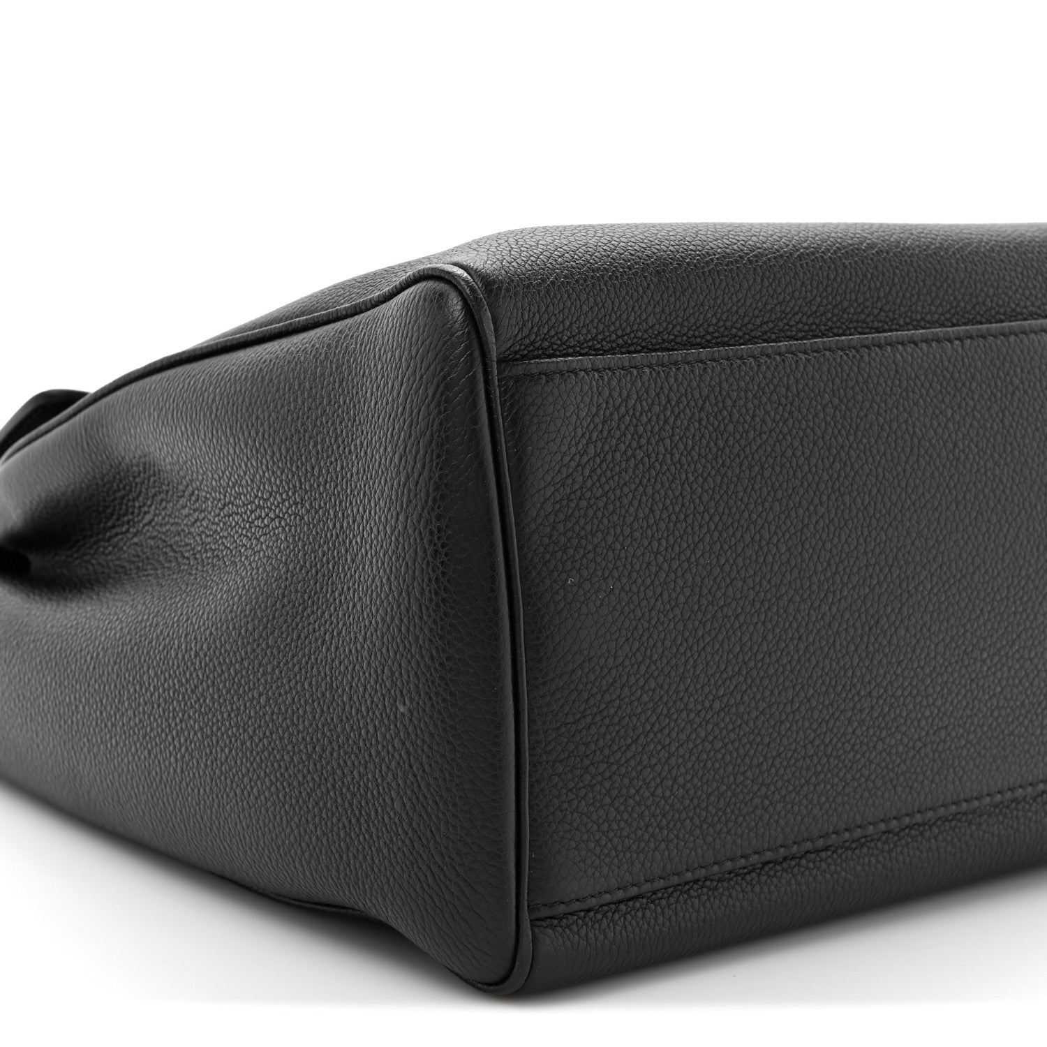 Supple Grained Calfskin Medium Soft 16 Bag Black