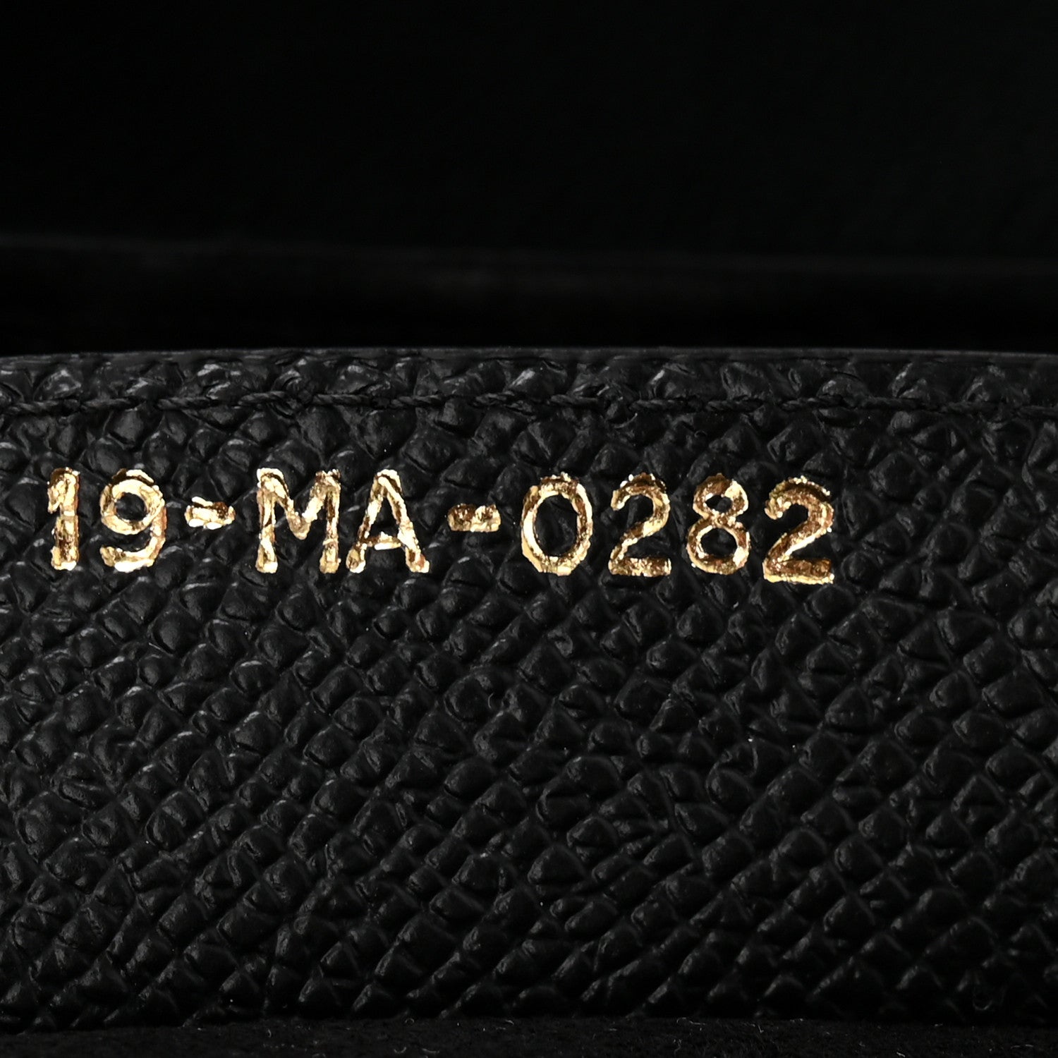 Grained Calfskin Saddle Bag With Strap Black