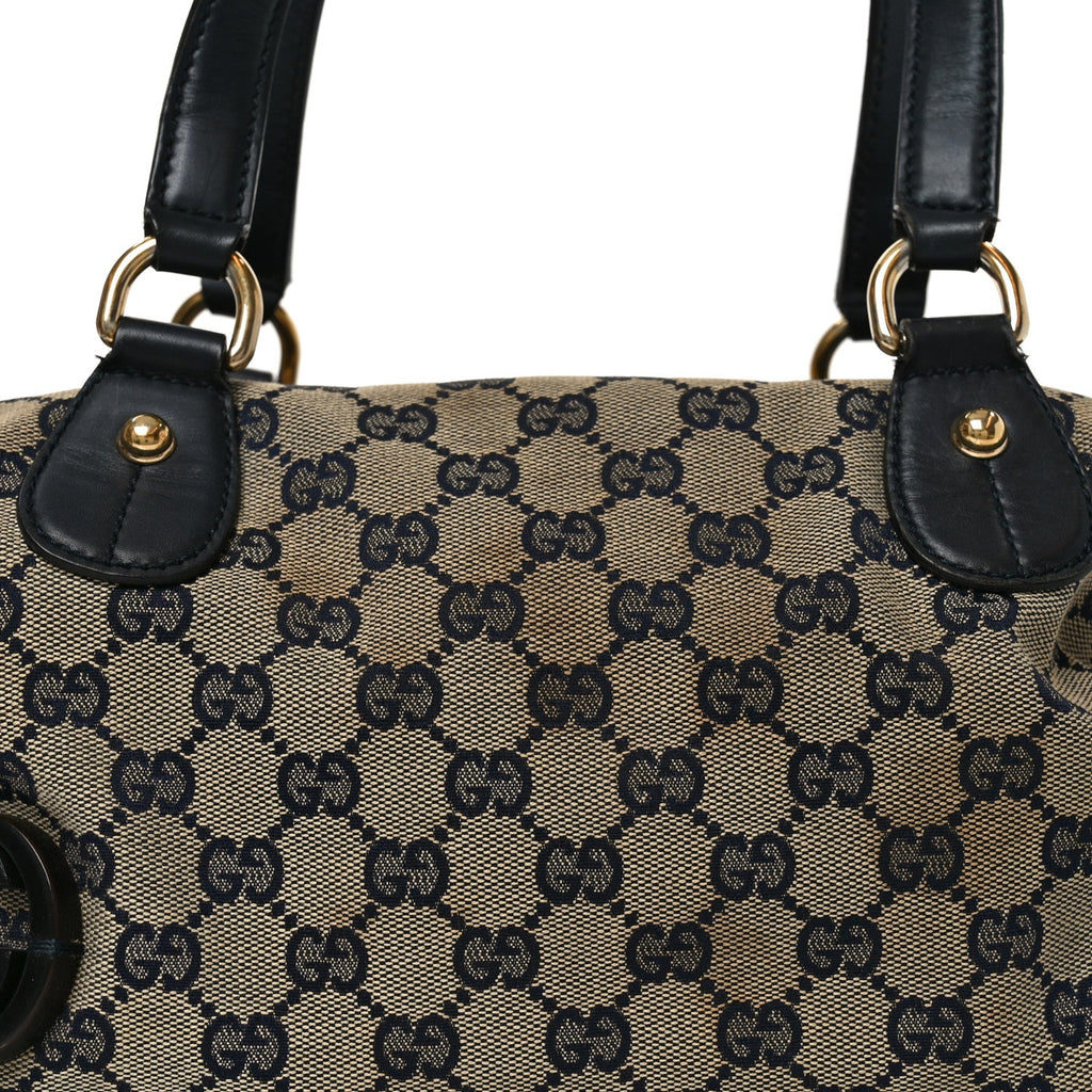 Monogram Brick Lane Small Boston Navy