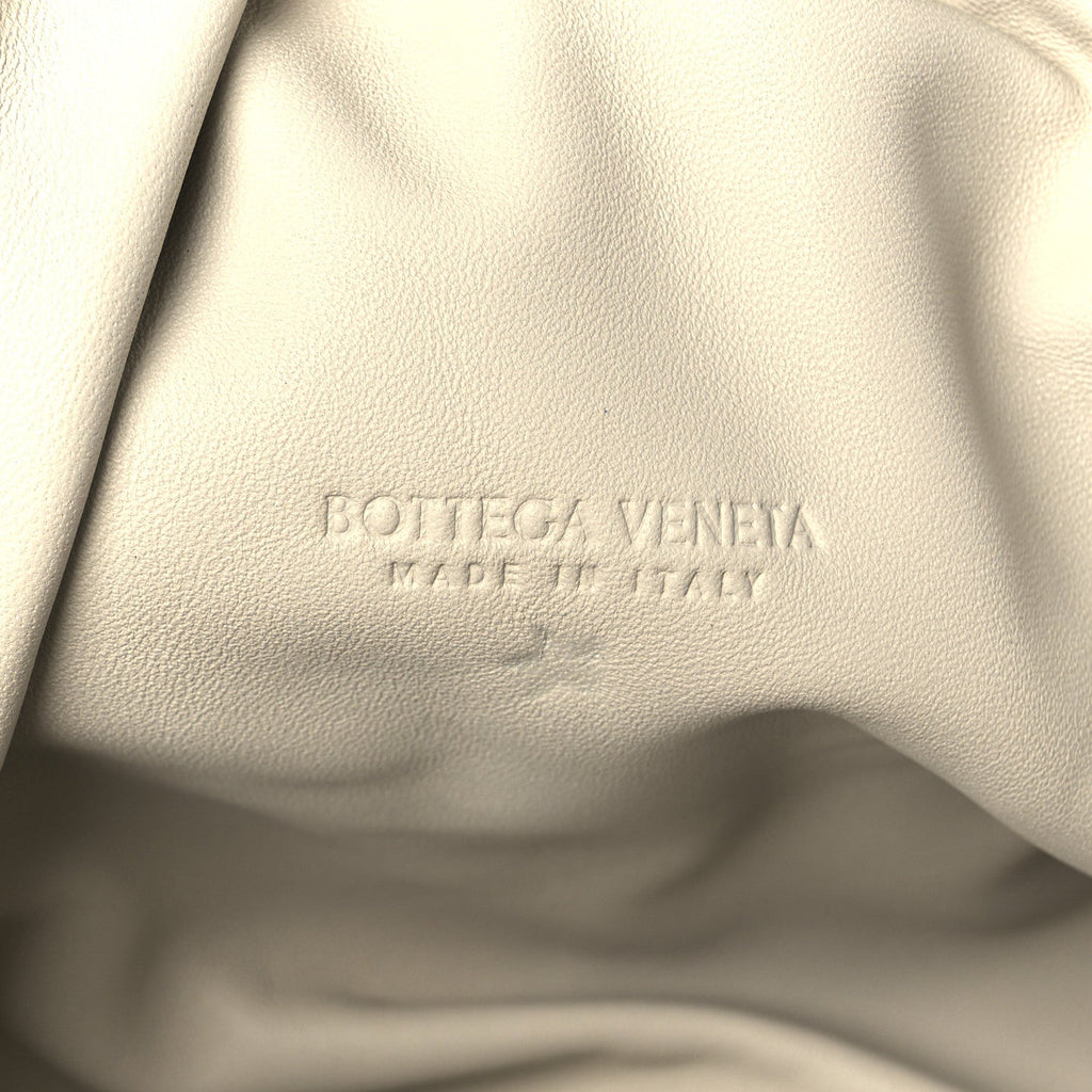 Metallic Crinkled Lambskin The Pouch Oversized Clutch Oro