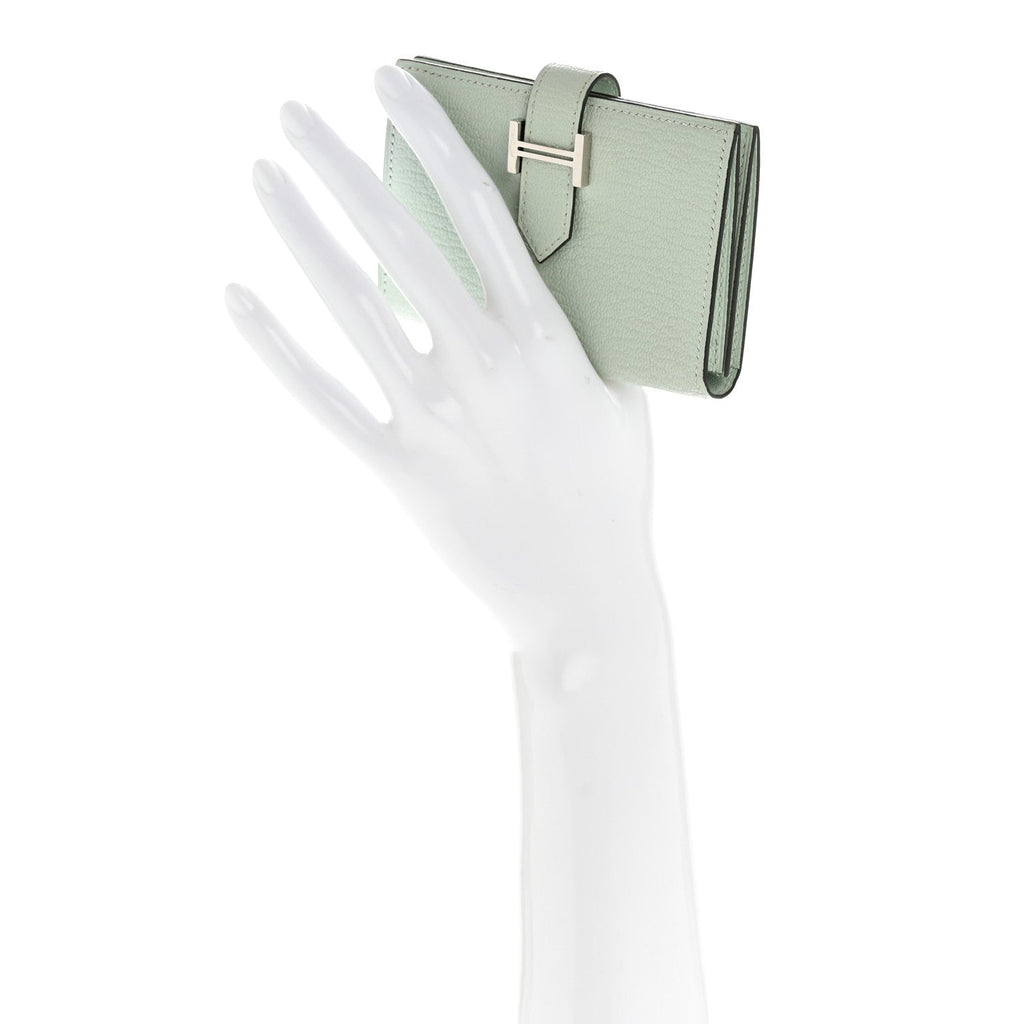 Chevre Mysore Bearn  Holder Wallet Vert Peppermint