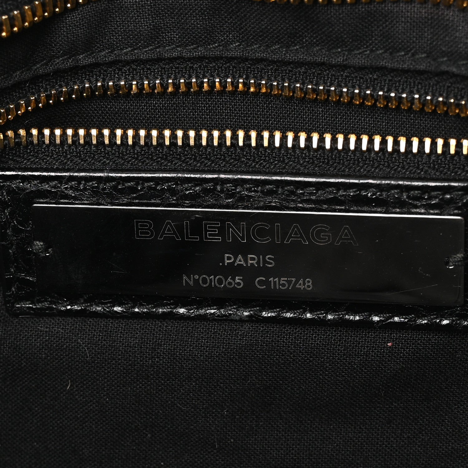 Agneau Classic Gold Hardware City Black