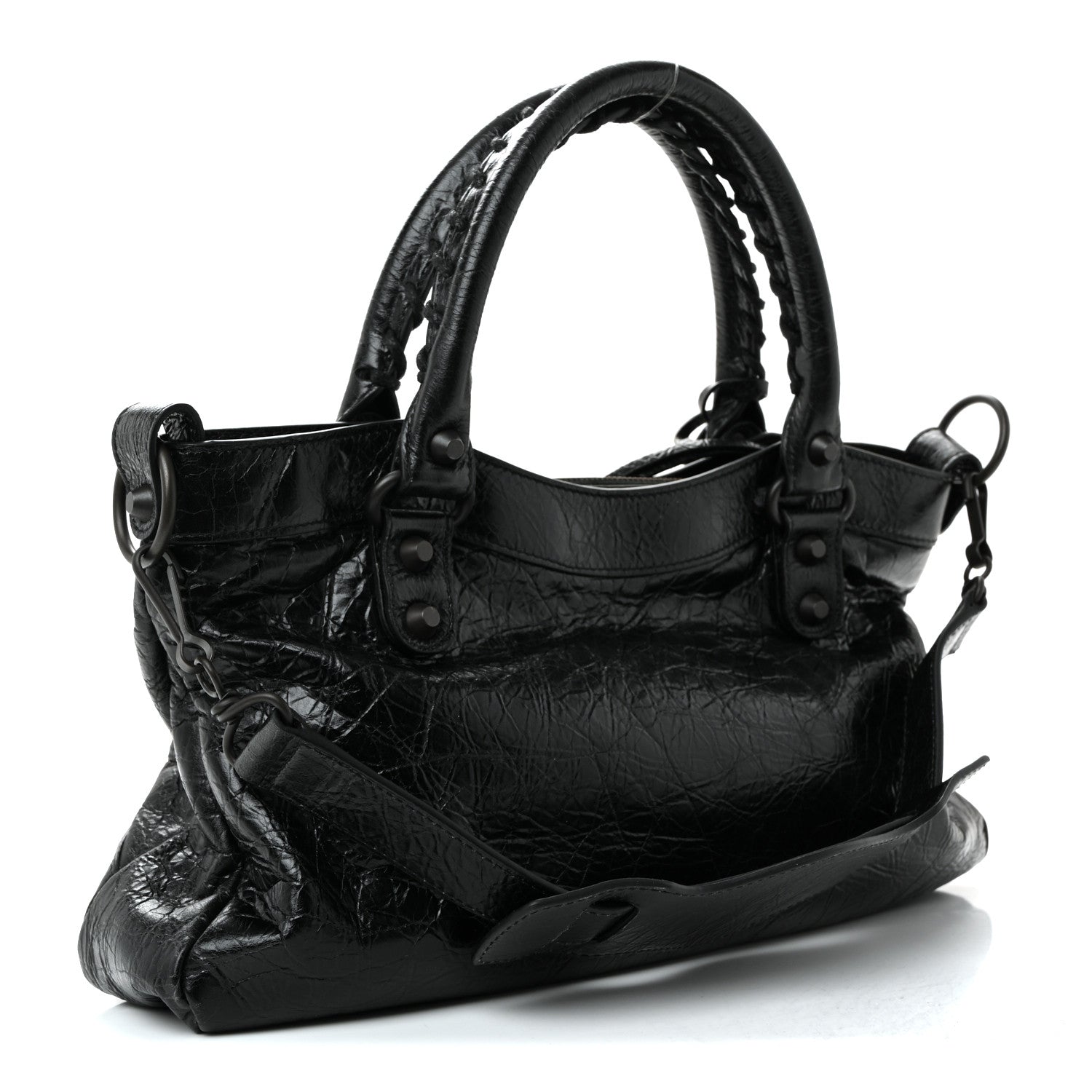Agneau Arena Classic Hardware Le City First Bag Black