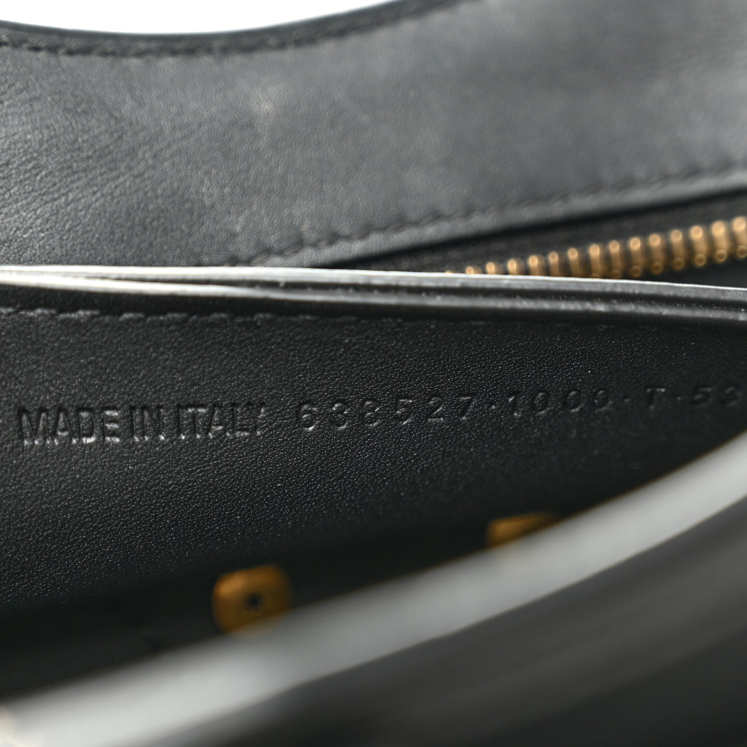 Smooth Calfskin Neo Classic Brass Hardware Nano City Crossbody Black