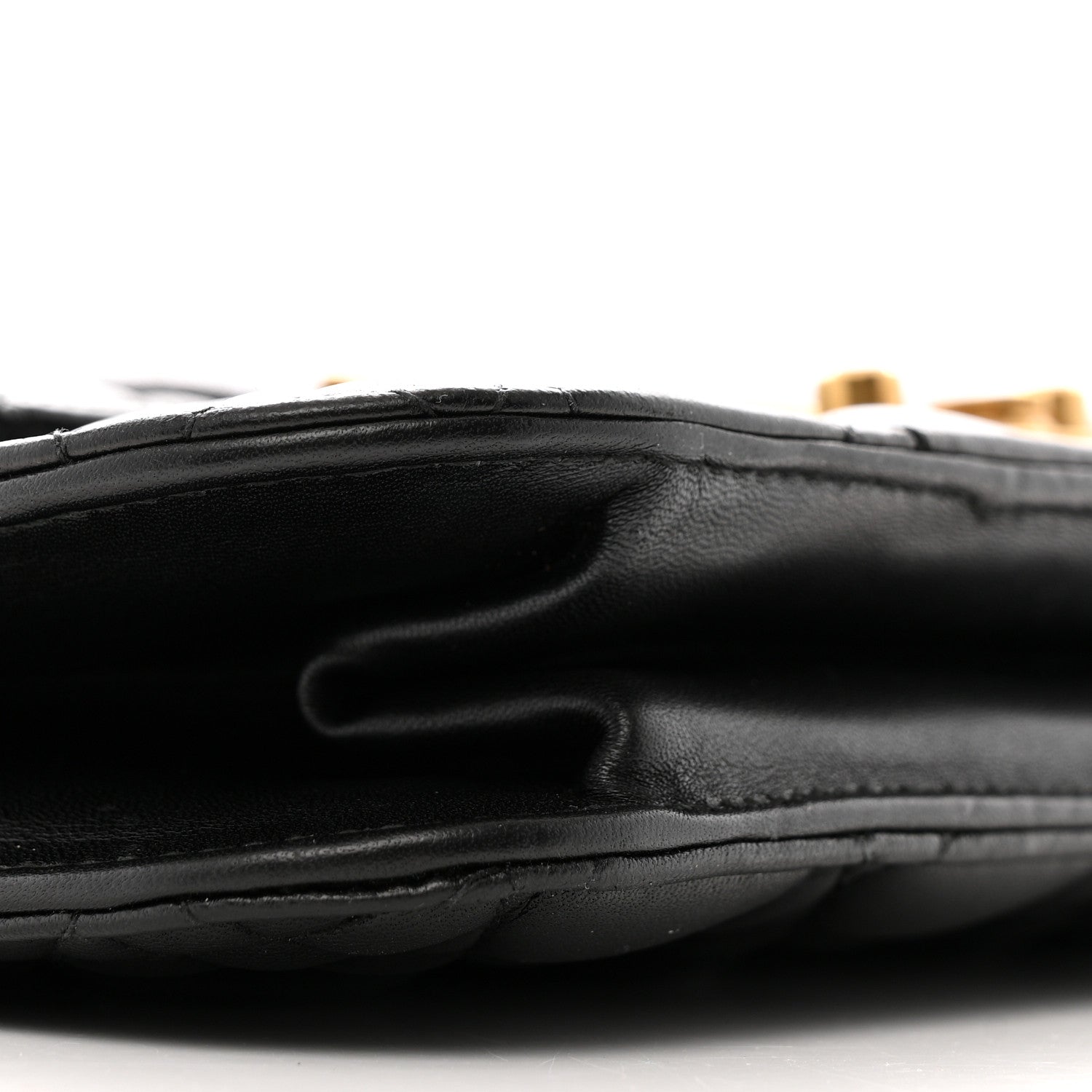 Lambskin Cannage Large Dioraddict Flap Bag Black