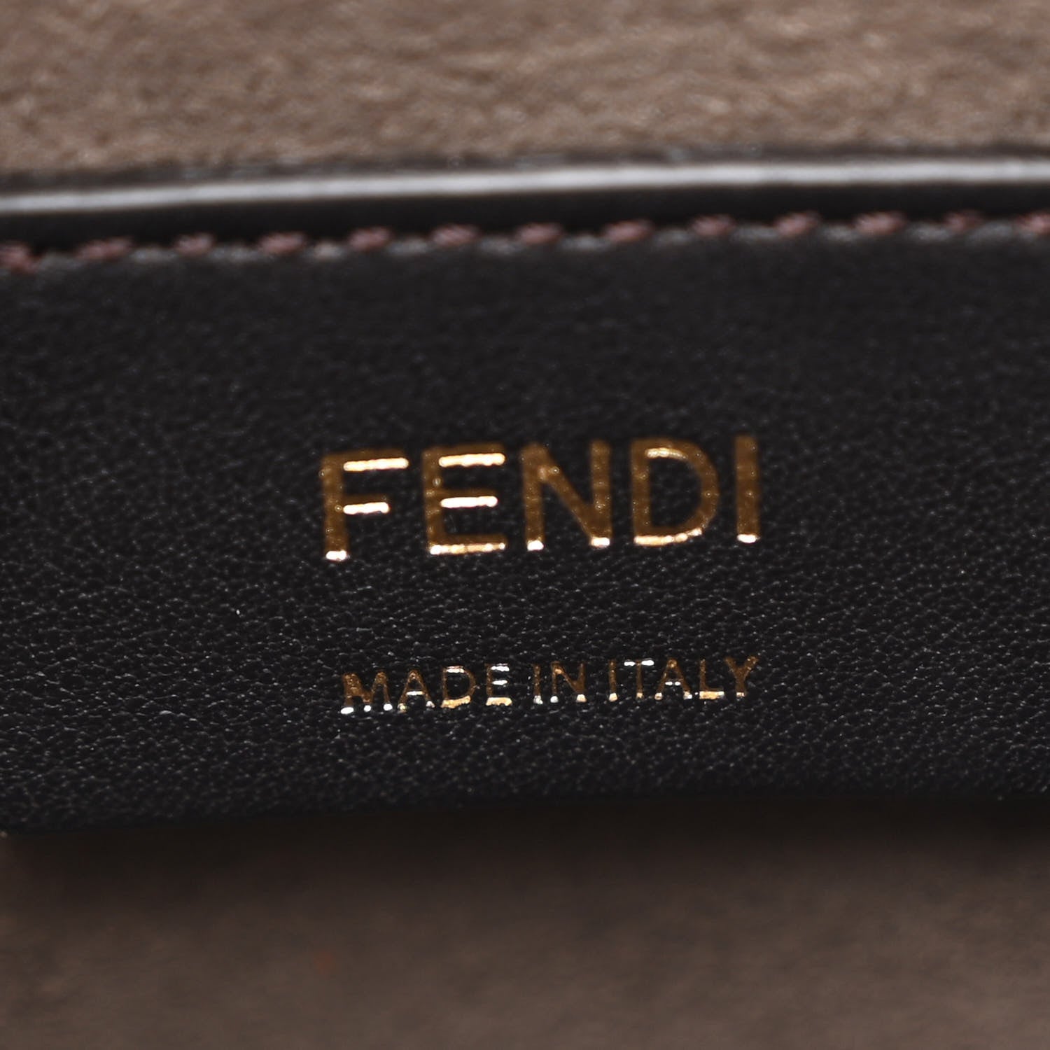 Vitello Liberty F is Fendi Bi-Color FF 1974 Embossed Mini Mon Tresor Bucket Bag Maya Black