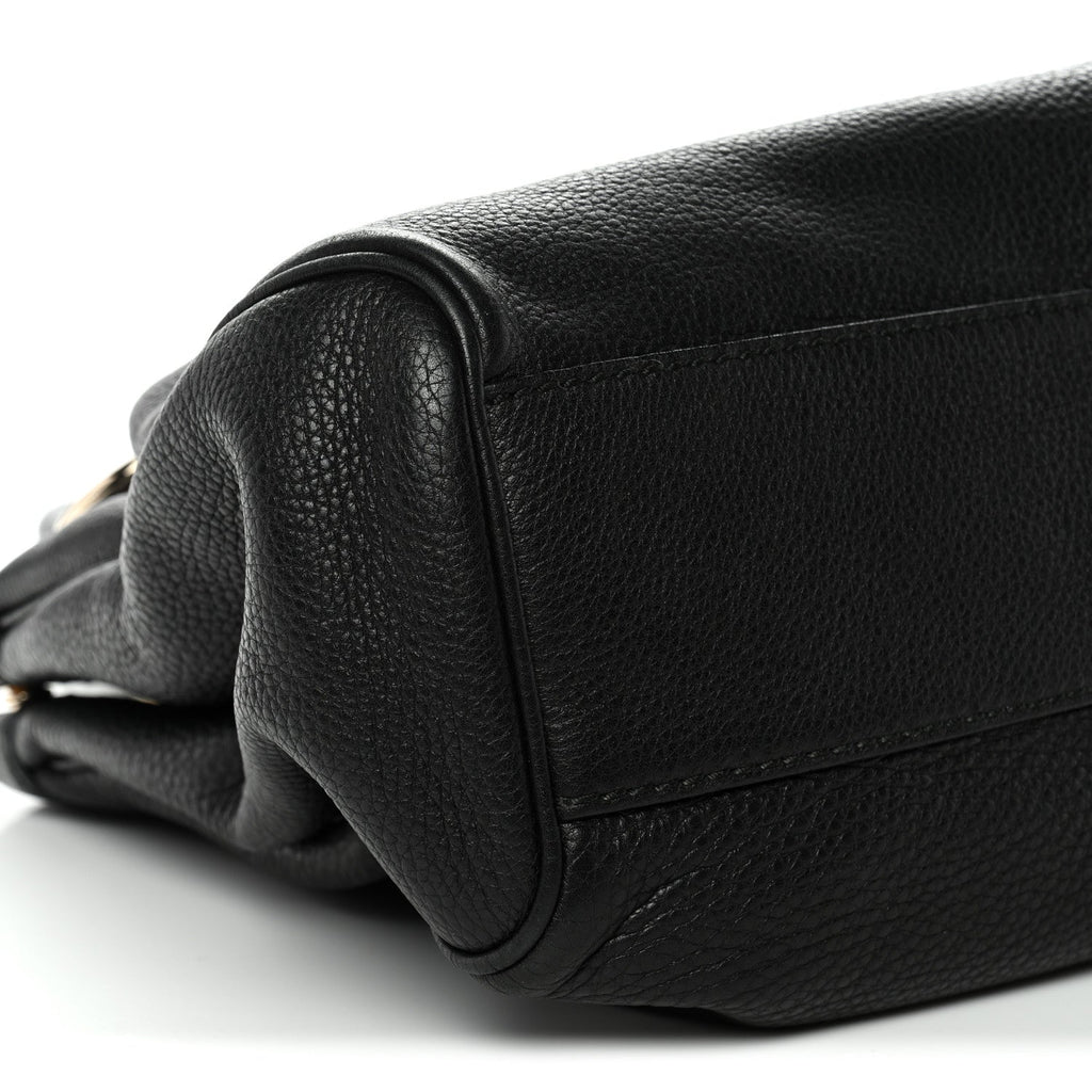 Calfskin Medium Sukey Tote  Black