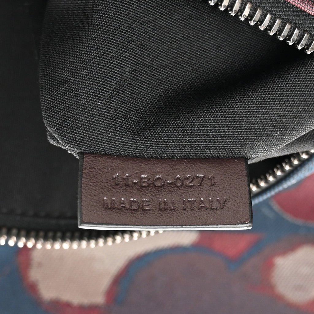 X PETER DOIG Denim Camouflage Saddle Bag Brown