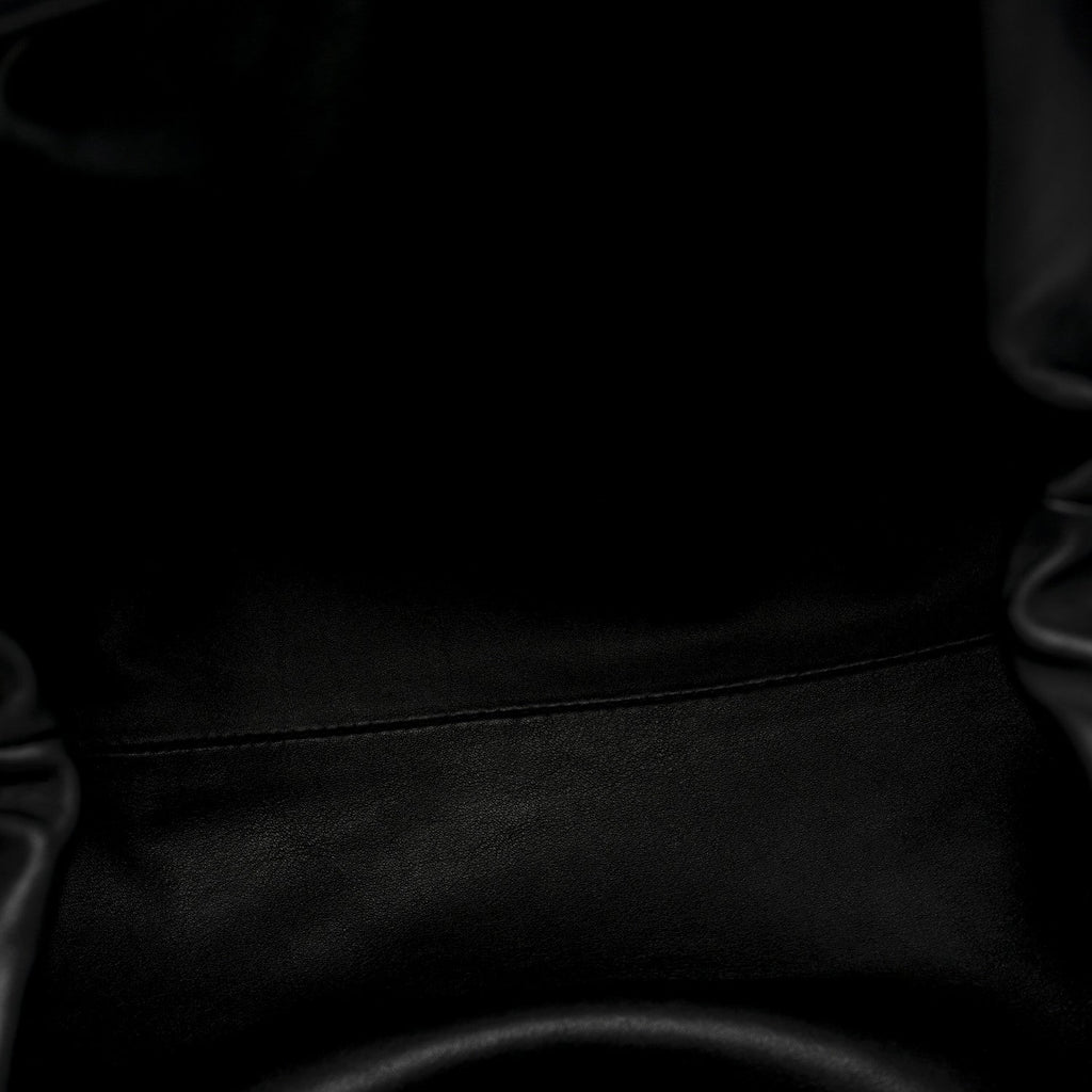 Smooth Butter Calf The Pouch Oversized Clutch Black