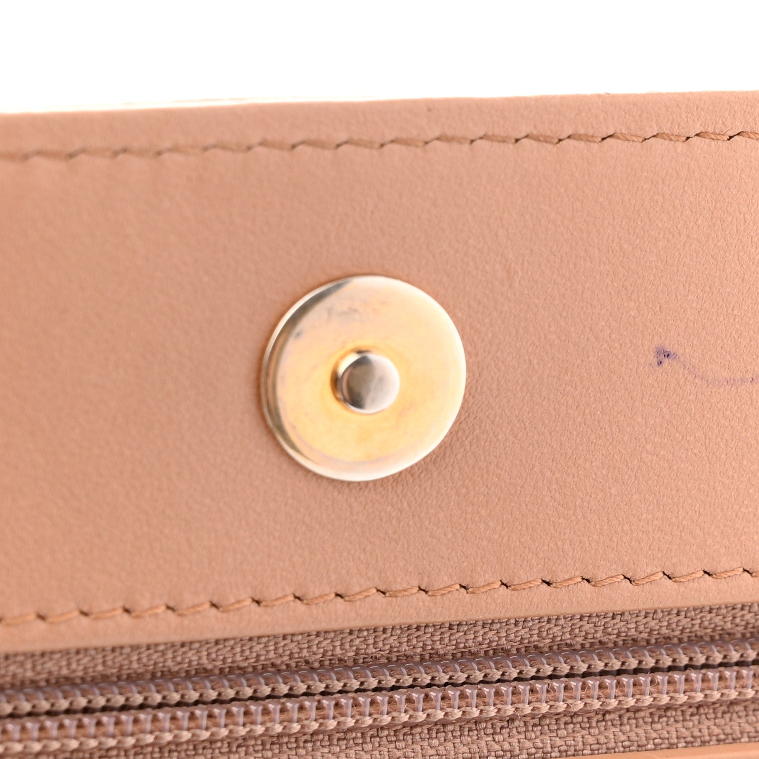 Caviar Chevron Quilted Boy Wallet On Chain WOC Dark Beige