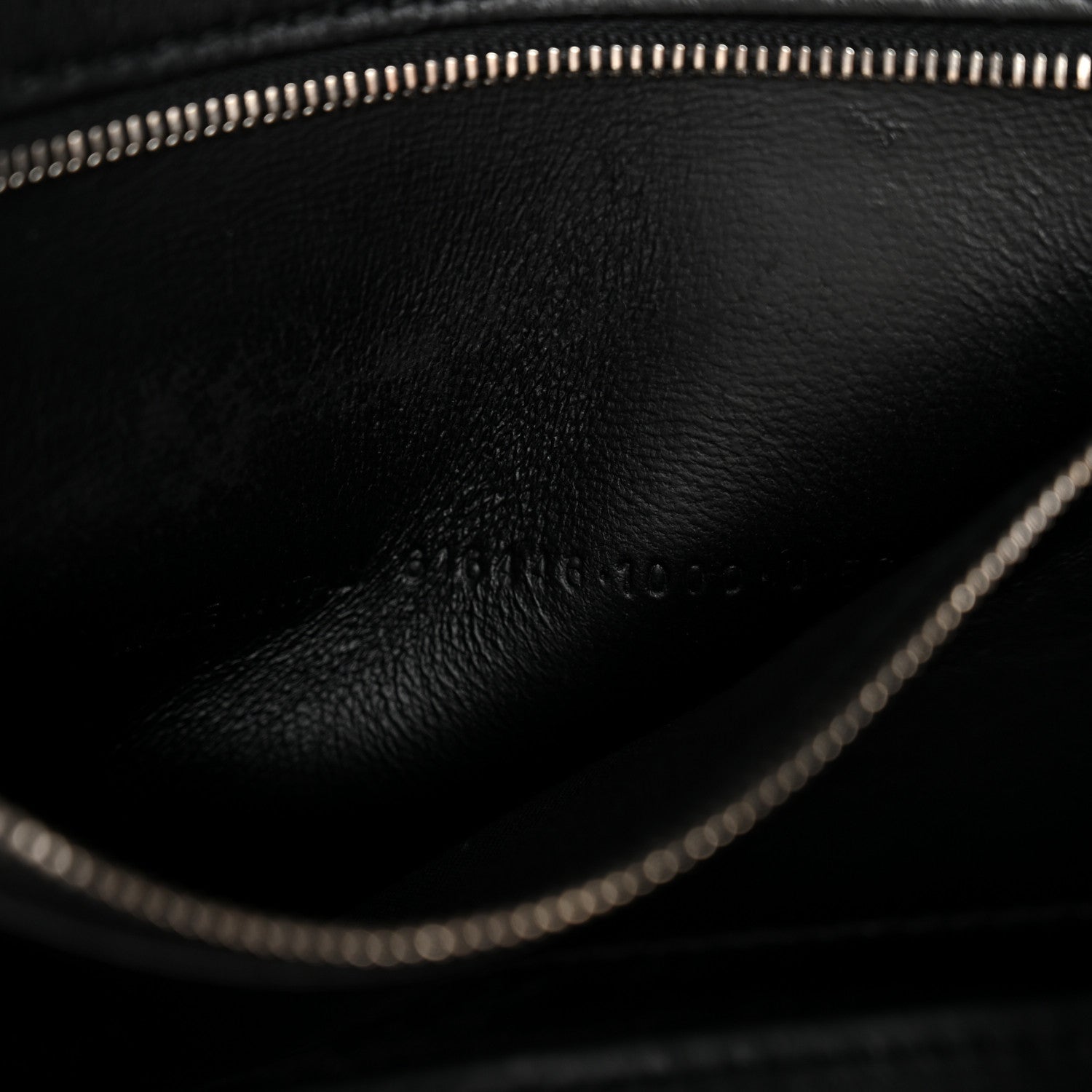 Grained Calfskin Small Hourglass Sling Shoulder Bag Black
