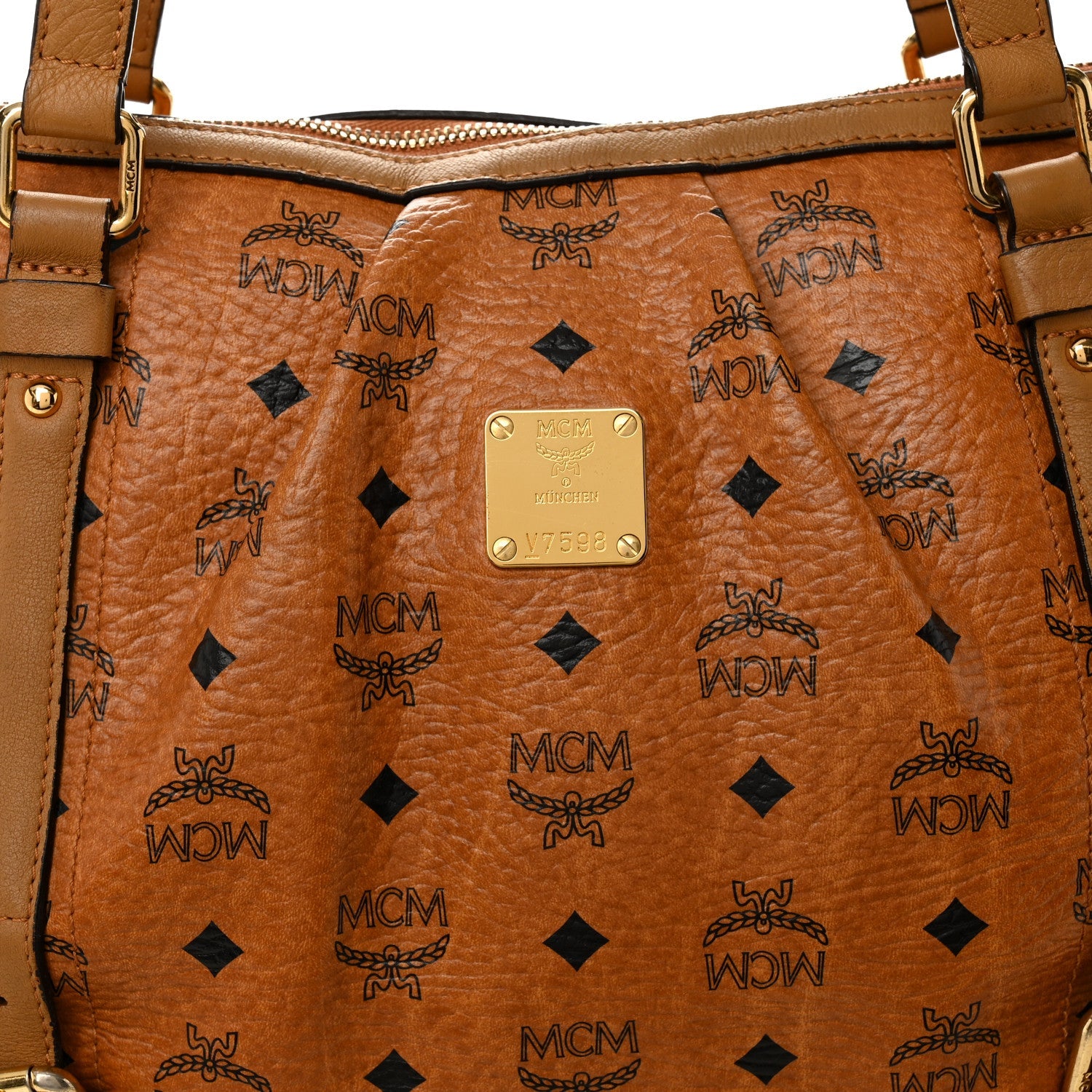 Visetos Medium Essentials Shopper Tote Cognac