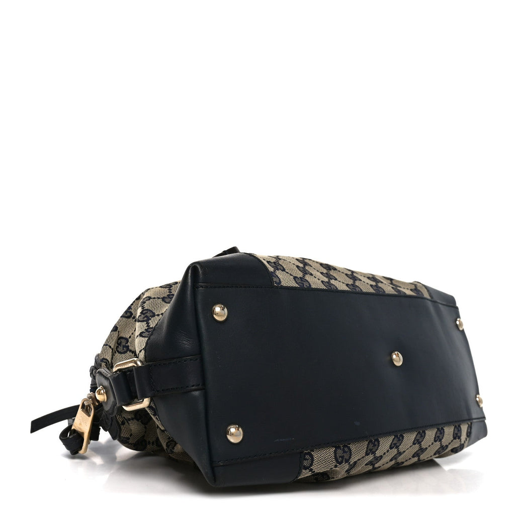 Monogram Brick Lane Small Boston Navy