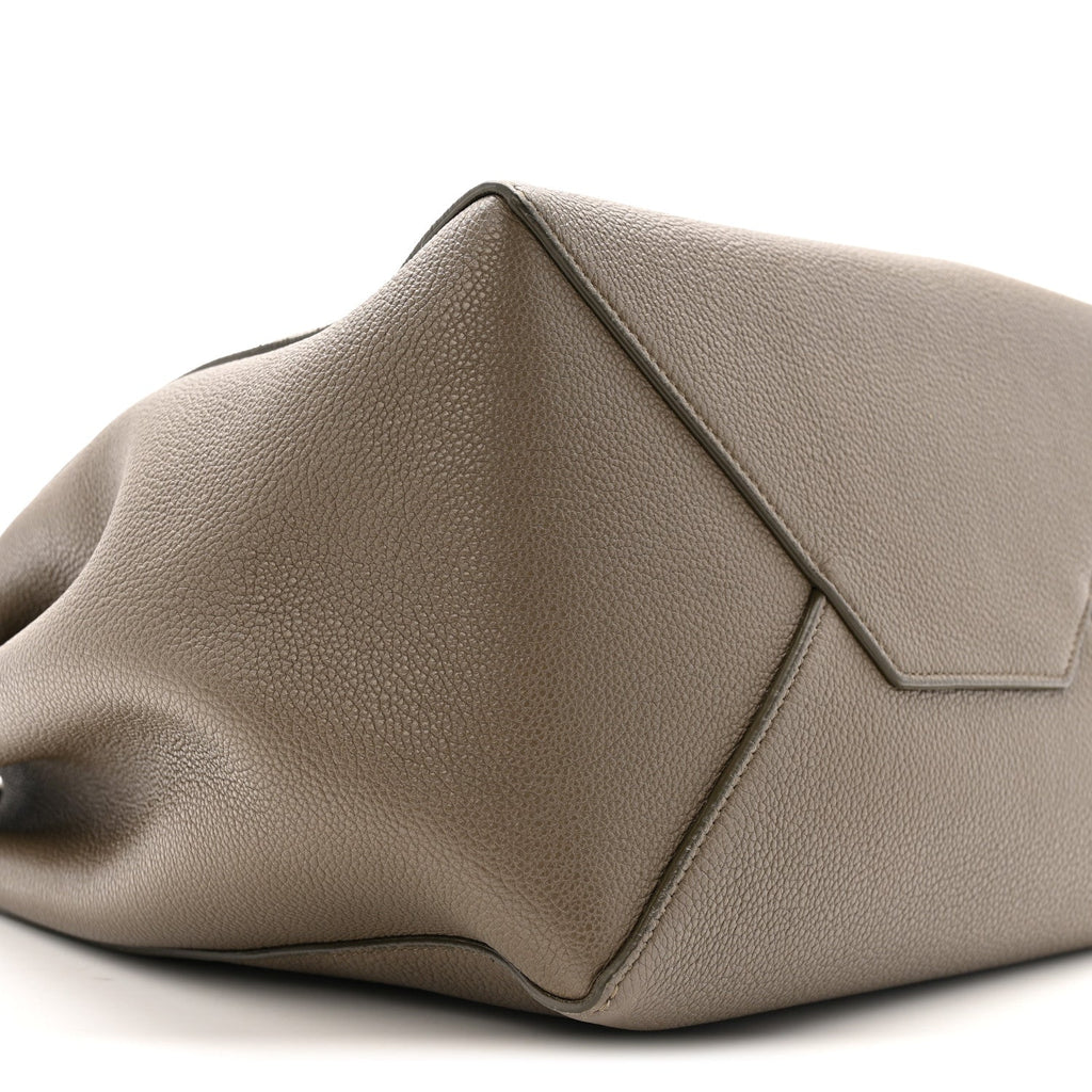 Soft Grained Calfskin Small Belt Cabas Phantom Taupe