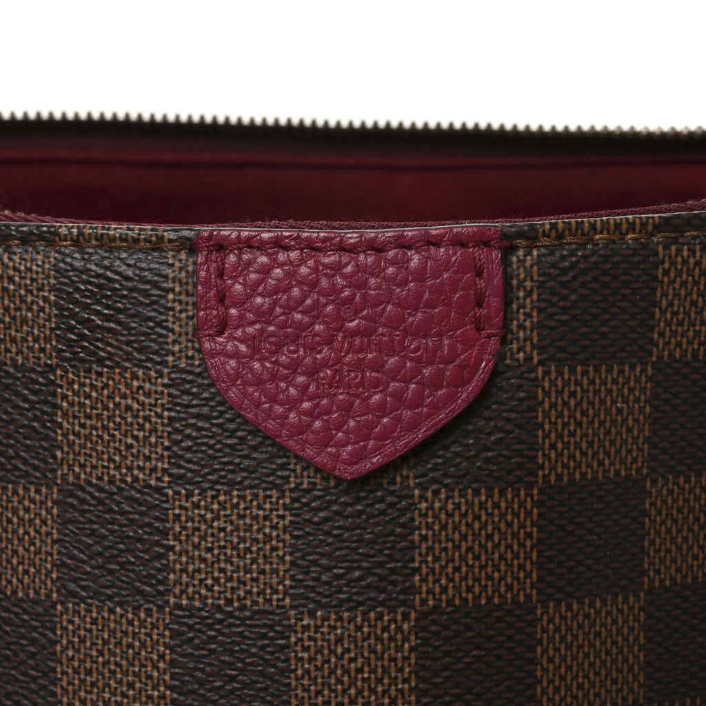 Damier Ebene Cuir Taurillon Hyde Park Fuchsia