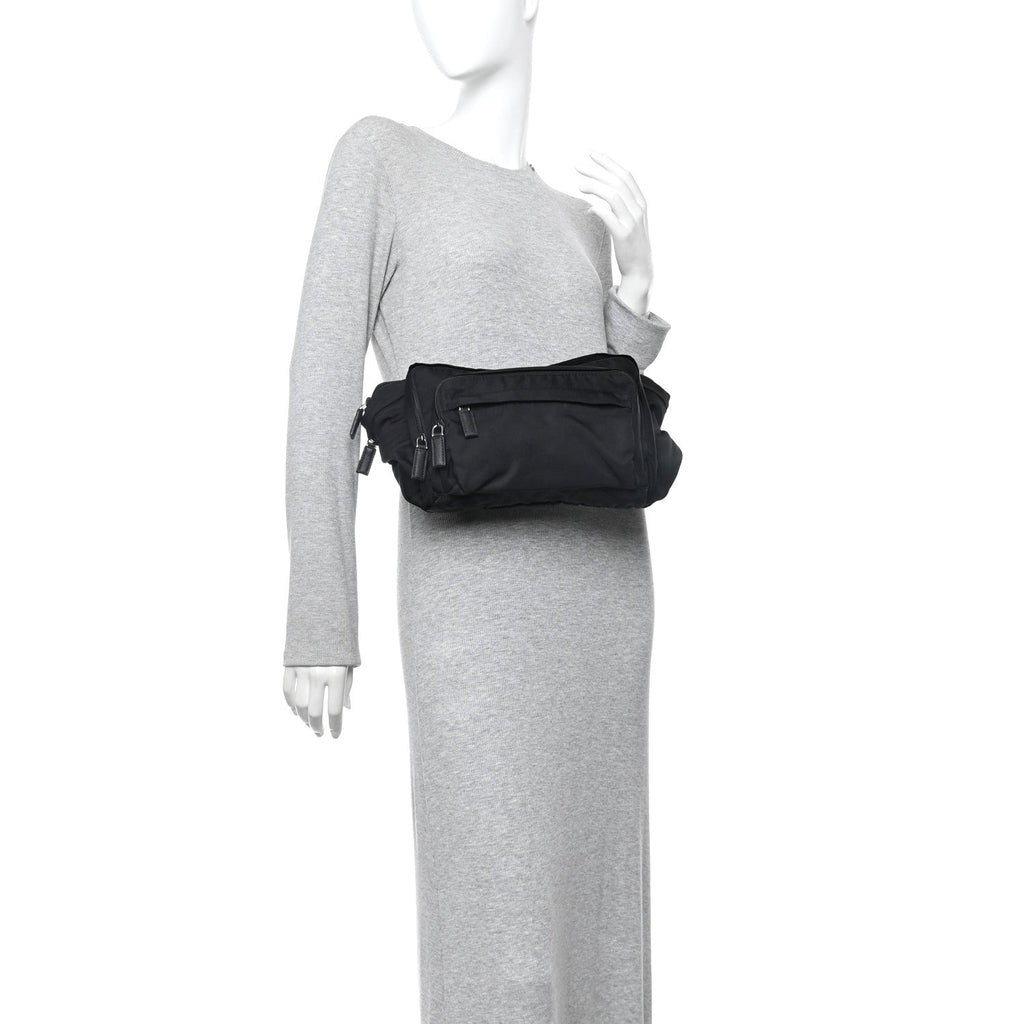 Re-Nylon Tessuto Marsupio Belt Bag Black
