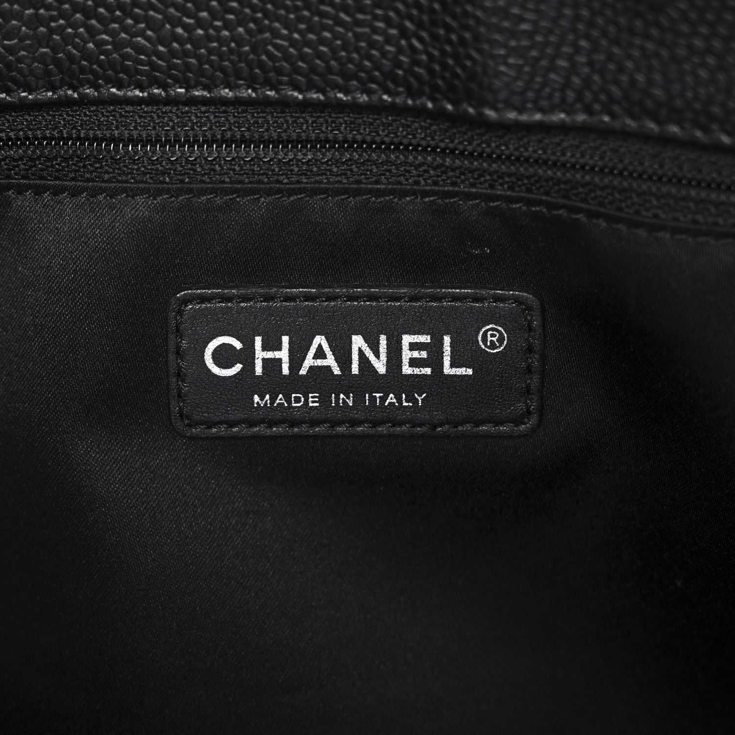 Caviar Quilted Grand Shopping Tote GST Black