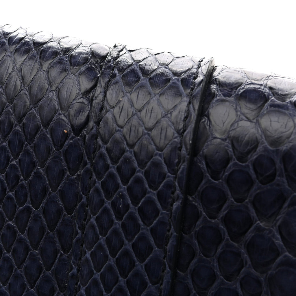 Snakeskin PS1 Pochette Clutch Blue