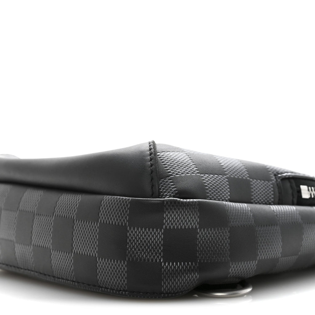 Damier Graphite Avenue Sling Bag Onyx Silver