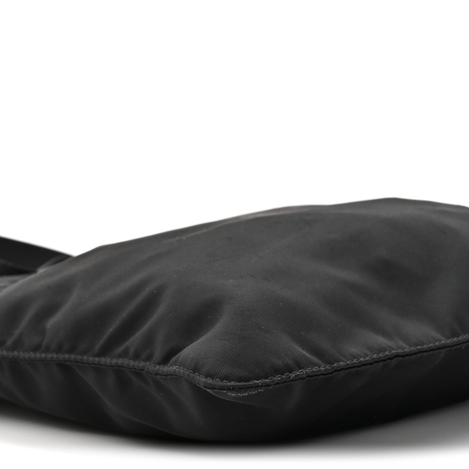 Nylon Vela Flat Messenger Bag Black