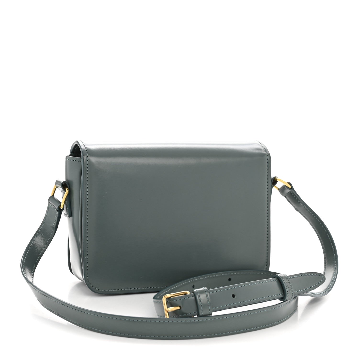 Shiny Calfskin Teen Triomphe Petrol