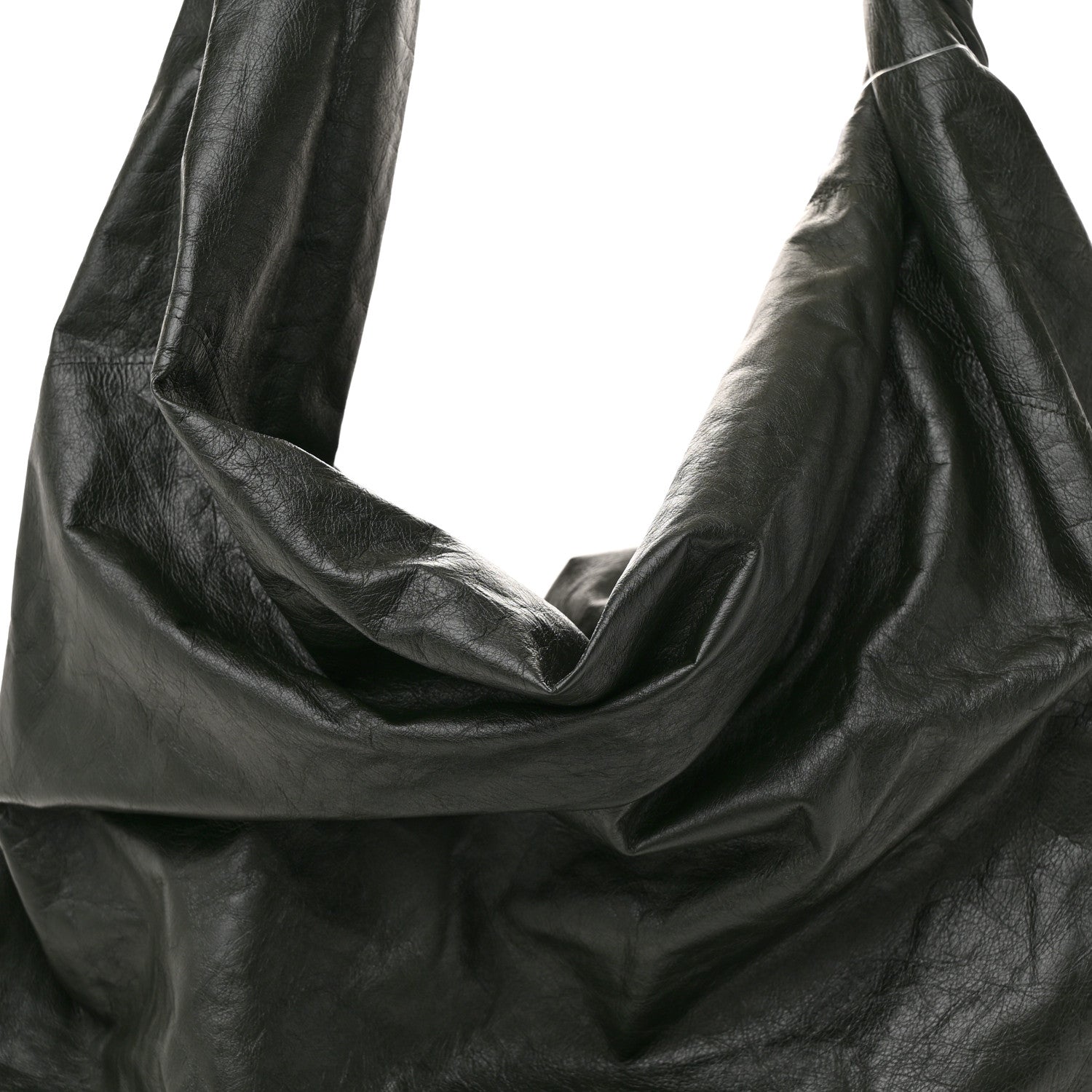 Calfskin Foulard Shoulder Bag Dark Green
