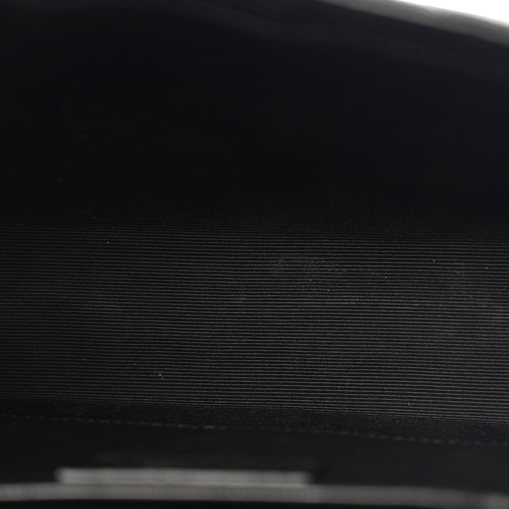 Grain De Poudre Textured Mixed Matelasse Triquilt Medium Monogram Monochrome Satchel Black