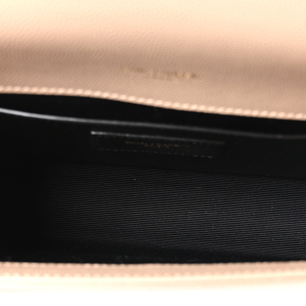 Grain De Poudre Small Monogram Kate Satchel Dark Beige