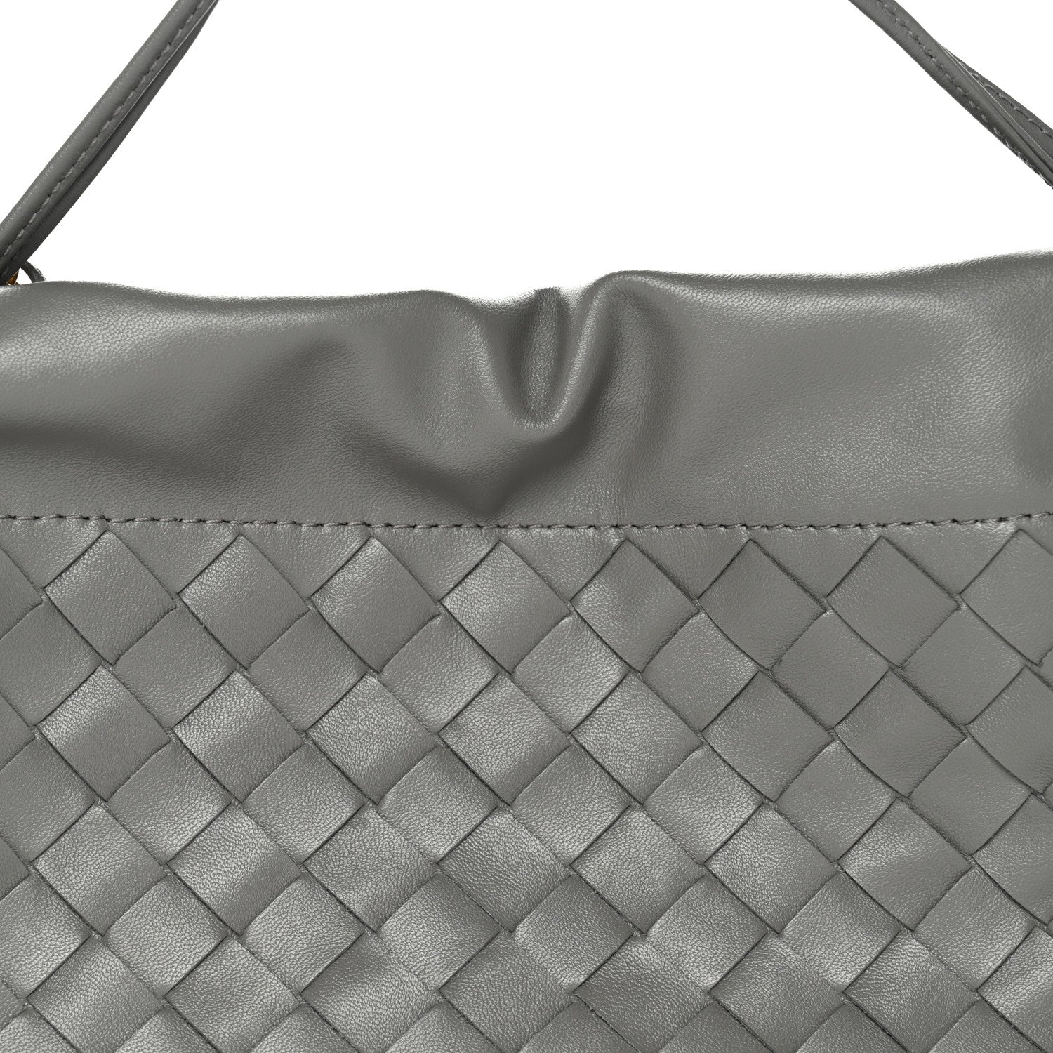 Nappa Intrecciato Dustbag Notte Shoulder Bag Basalt